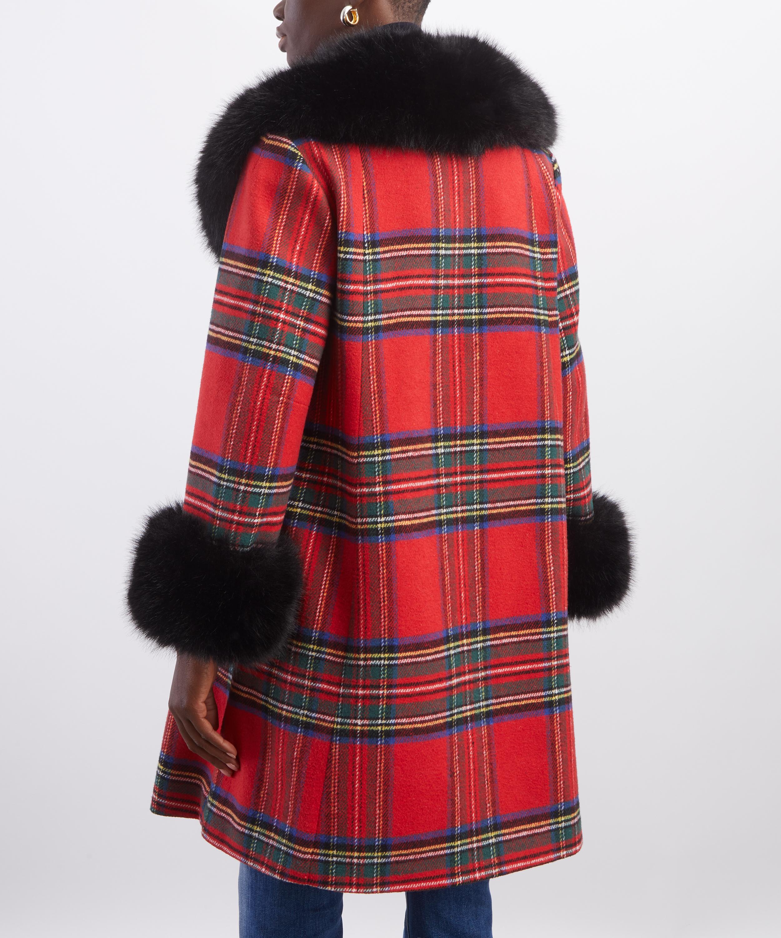 Queens of Archive - Etta Tartan Swing Coat image number 3