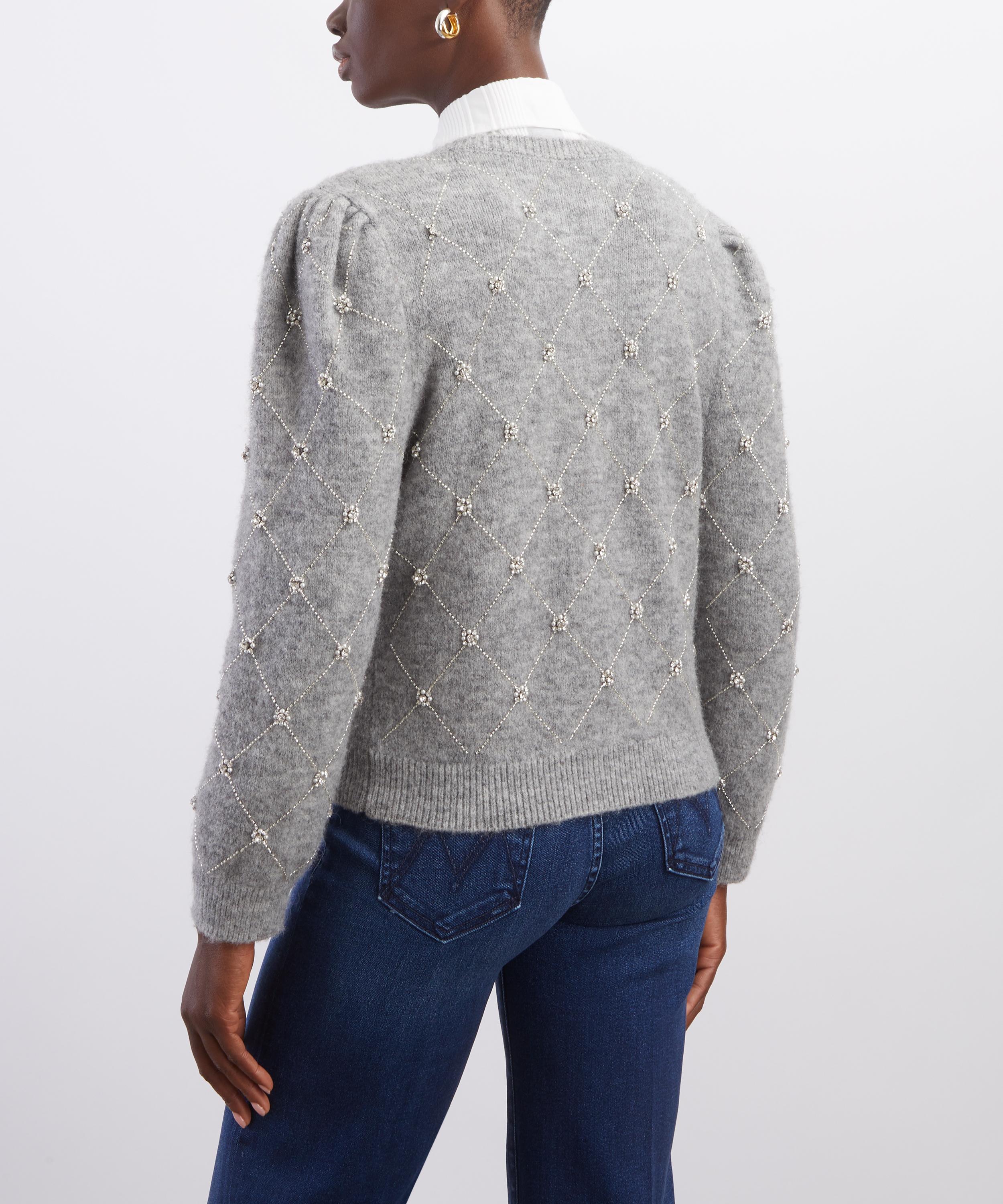 Queens of Archive - Iris Hand-Embellished Diamant&eacute; Cardigan image number 3