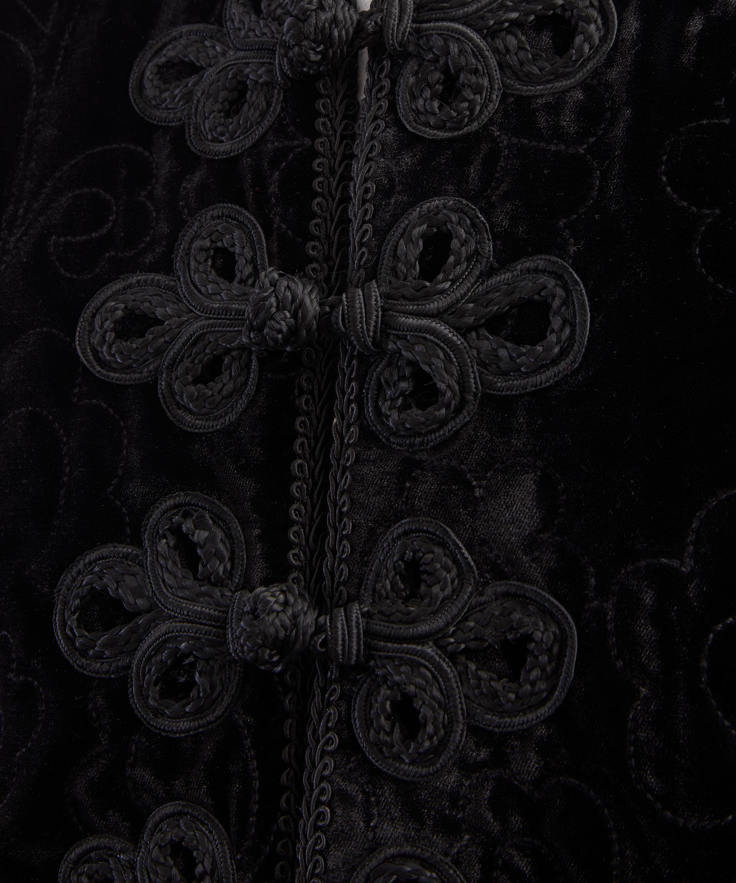 Queens of Archive - Florence Black Velvet Quilted Jacket image number 4