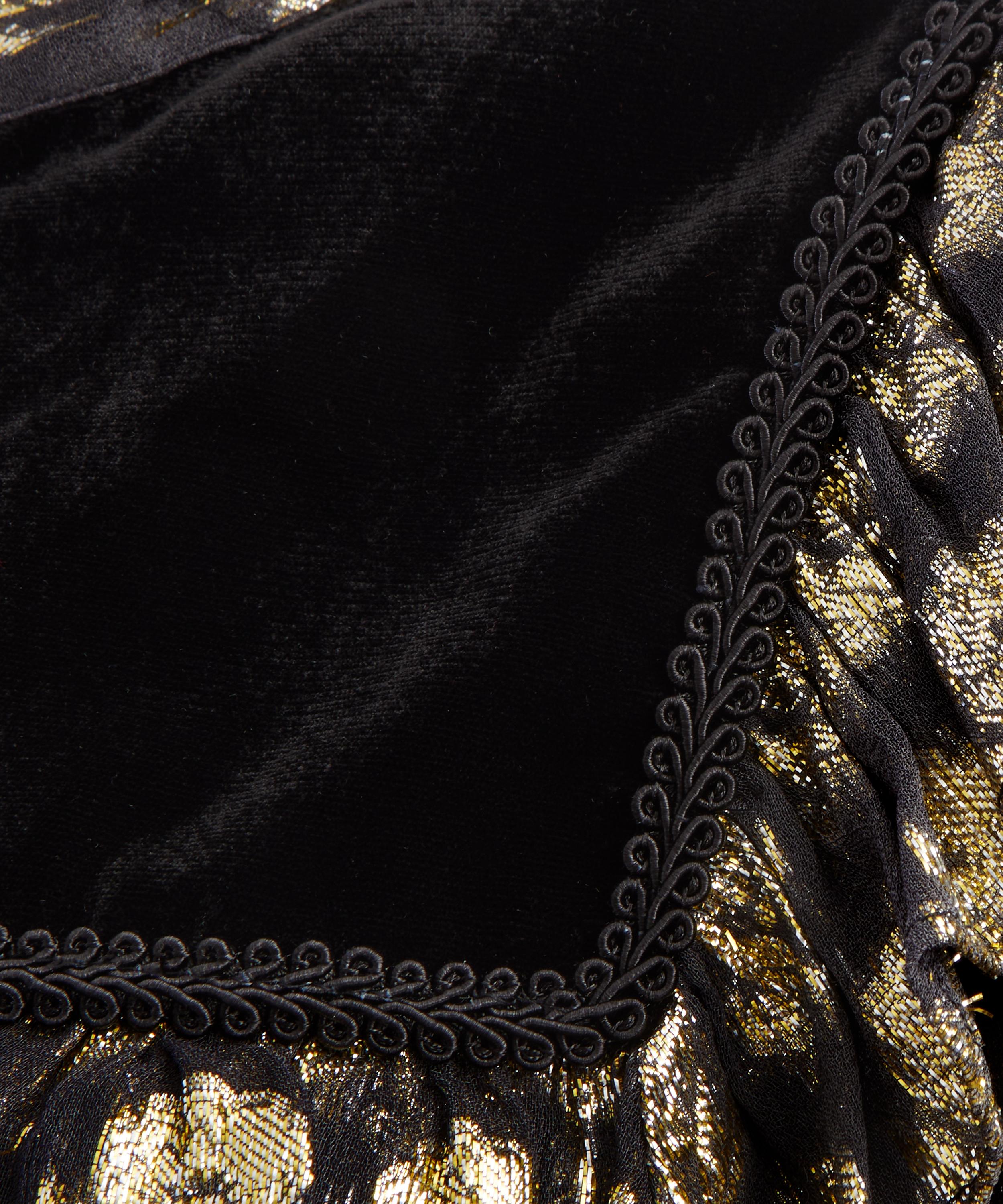 Queens of Archive - Star Gold Jacquard Blouse image number 4