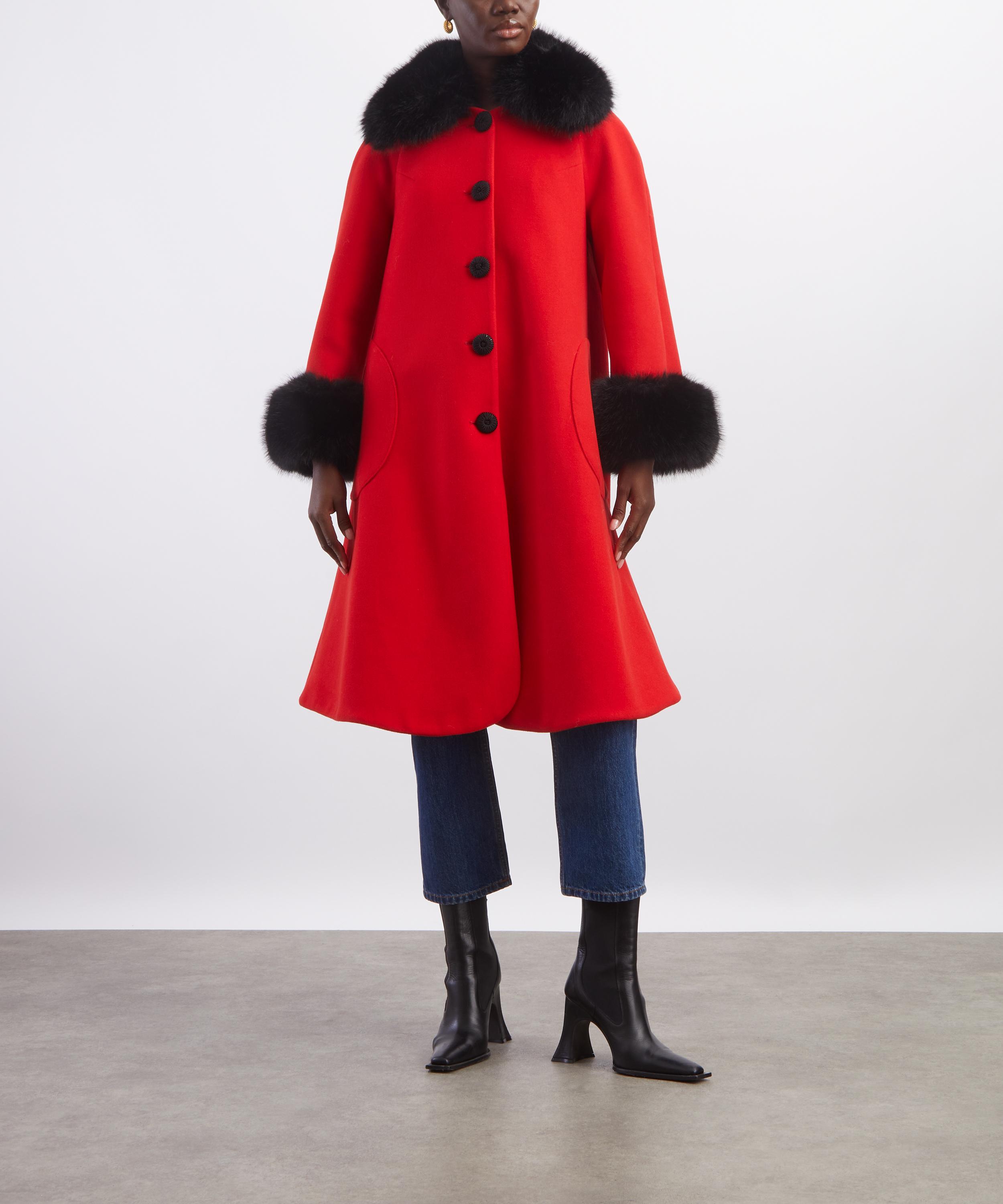 Queens of Archive - Gloria Red Opera Coat image number 2