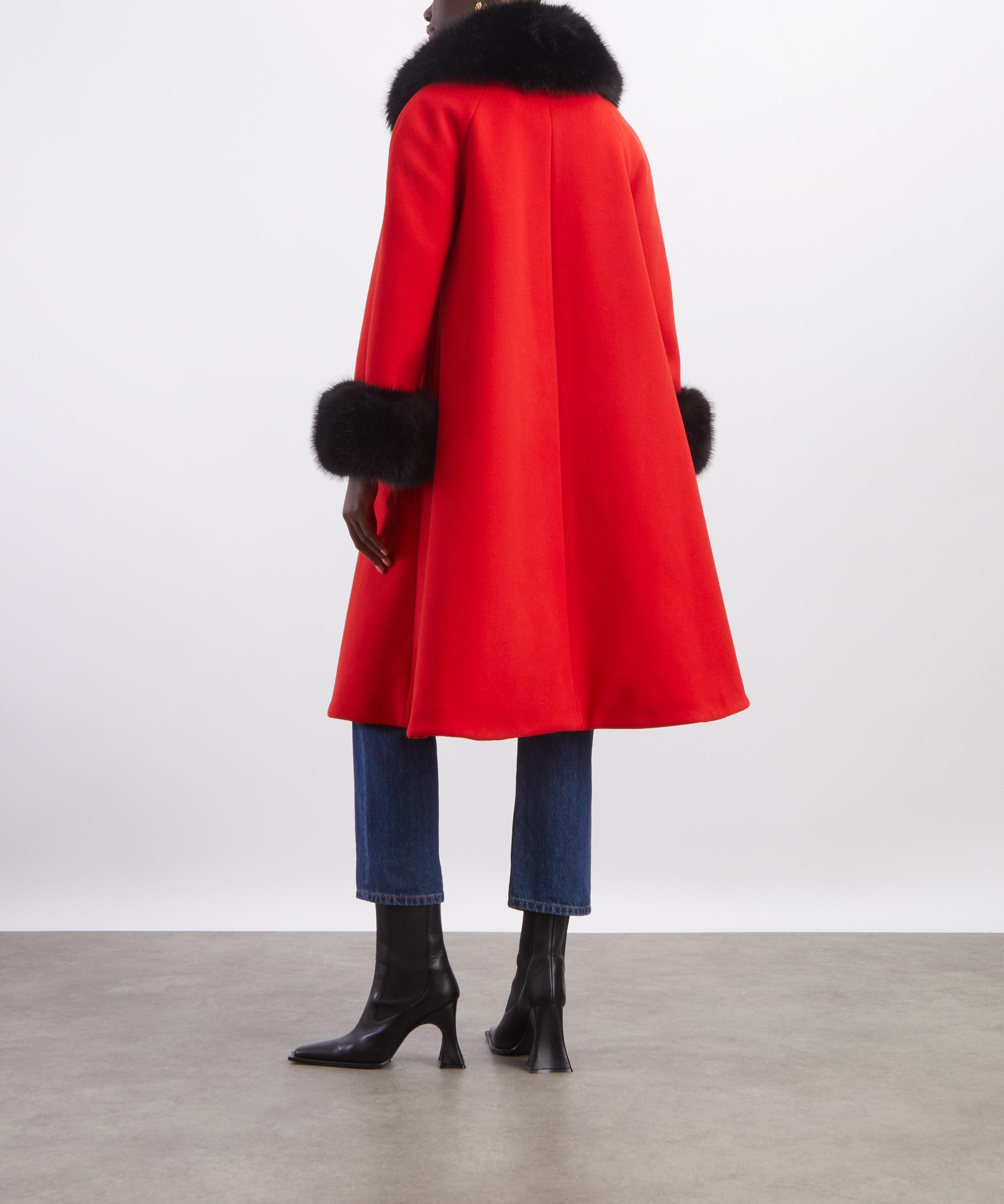 Queens of Archive - Gloria Red Opera Coat image number 3