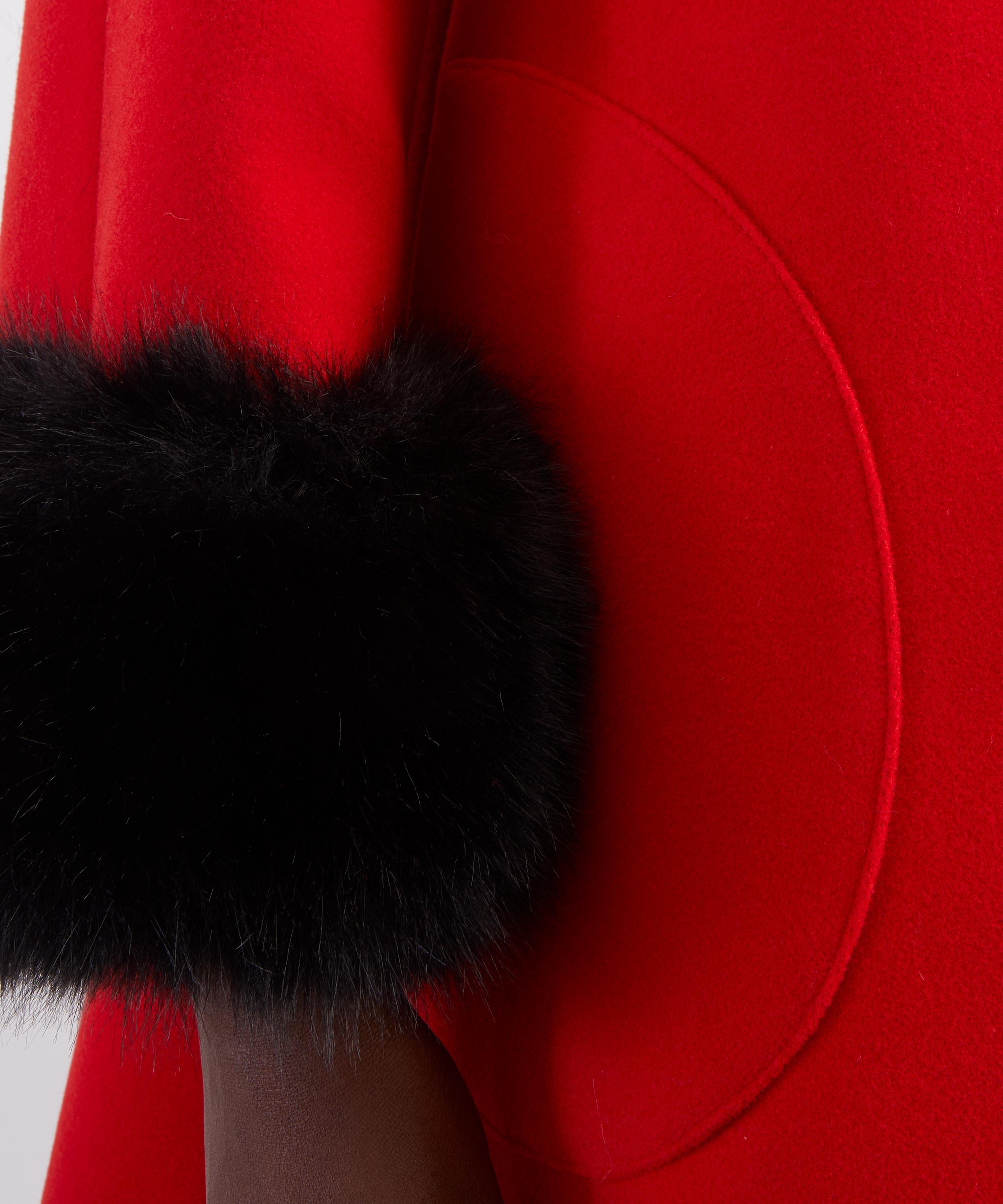 Queens of Archive - Gloria Red Opera Coat image number 4