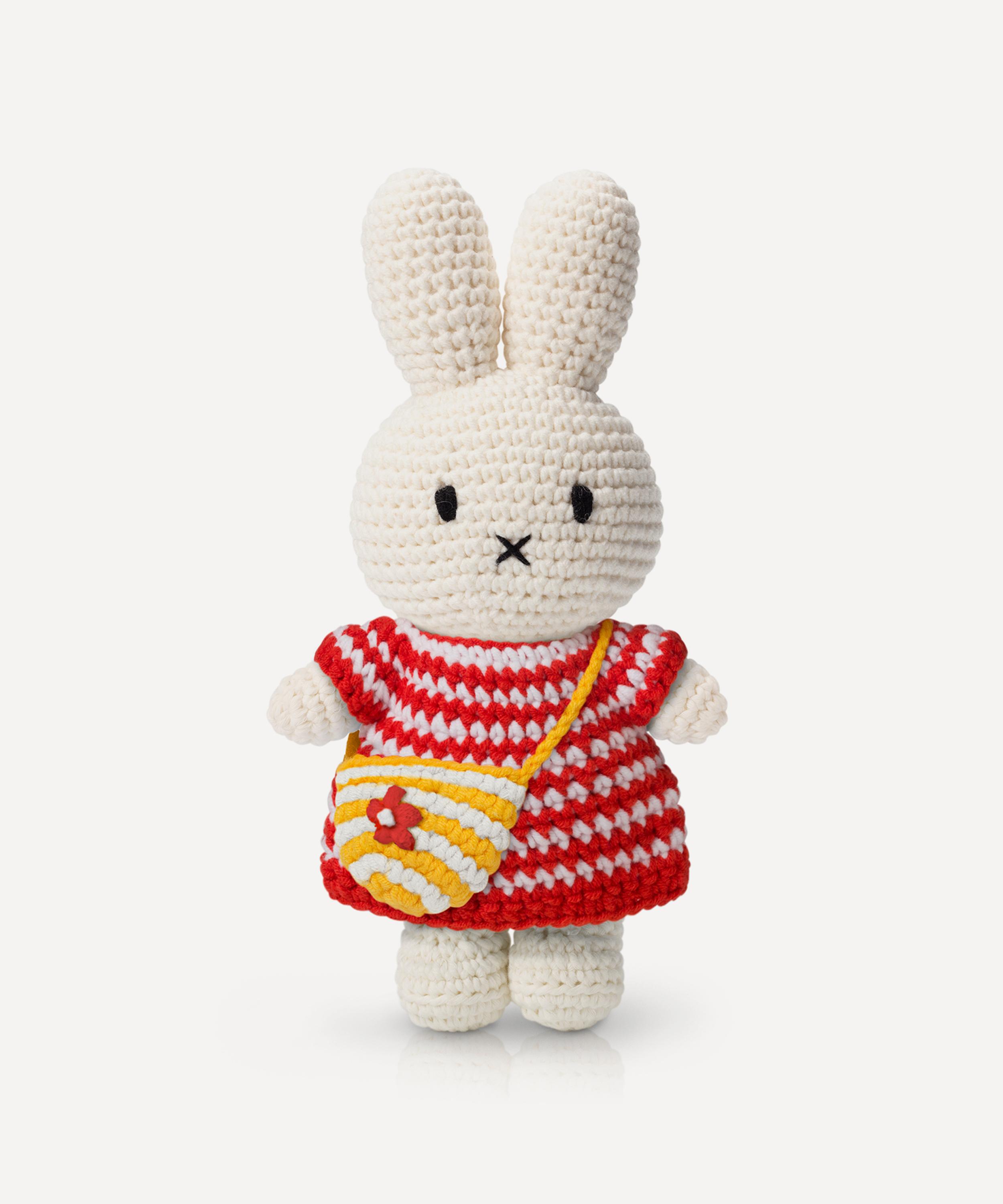 Miffy - Miffy Red Striped Tulip Dress Soft Toy image number 0