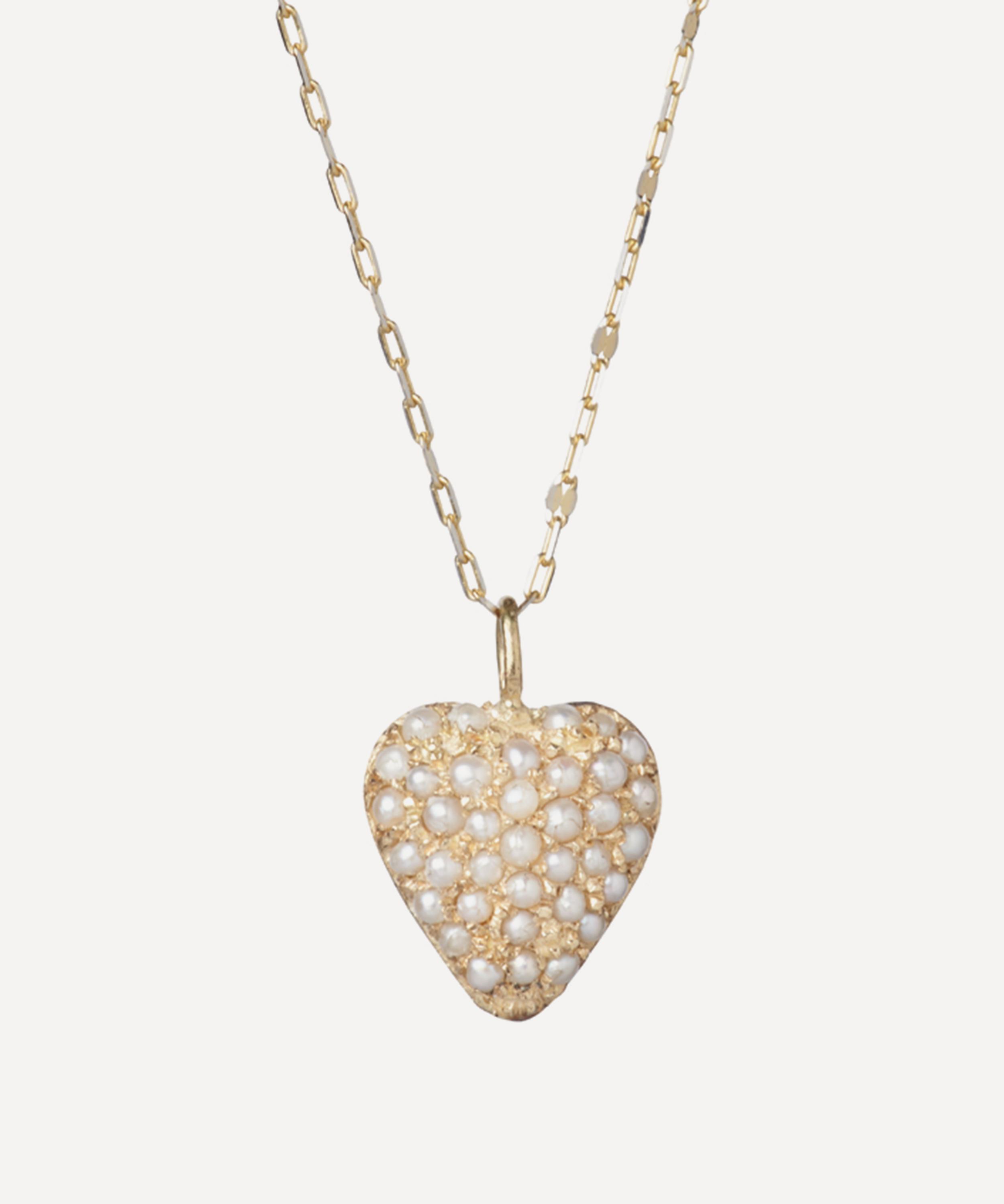5 Octobre - 14ct Gold Coeur Heart Pendant Necklace