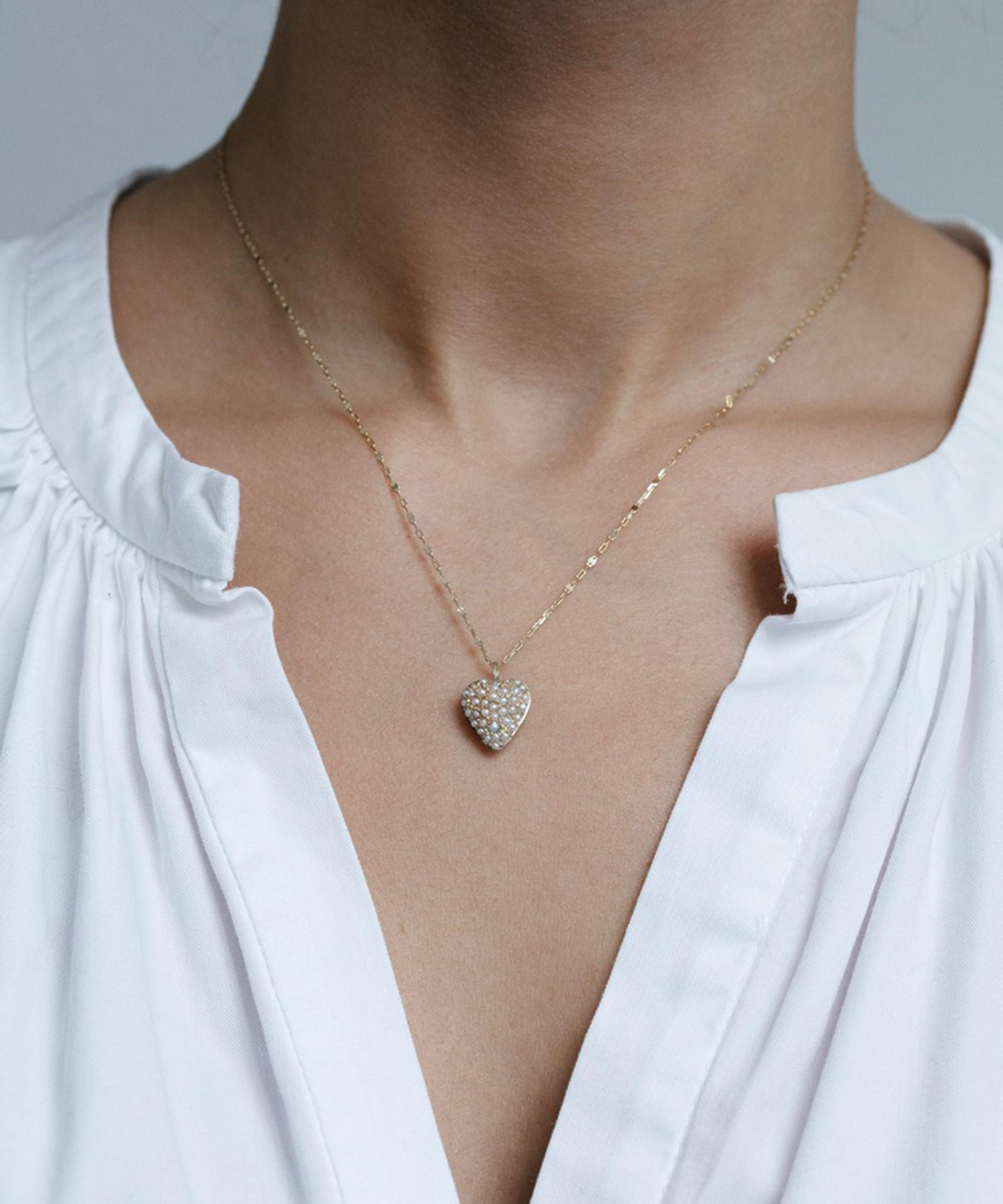 5 Octobre - 14ct Gold Coeur Heart Pendant Necklace image number 1