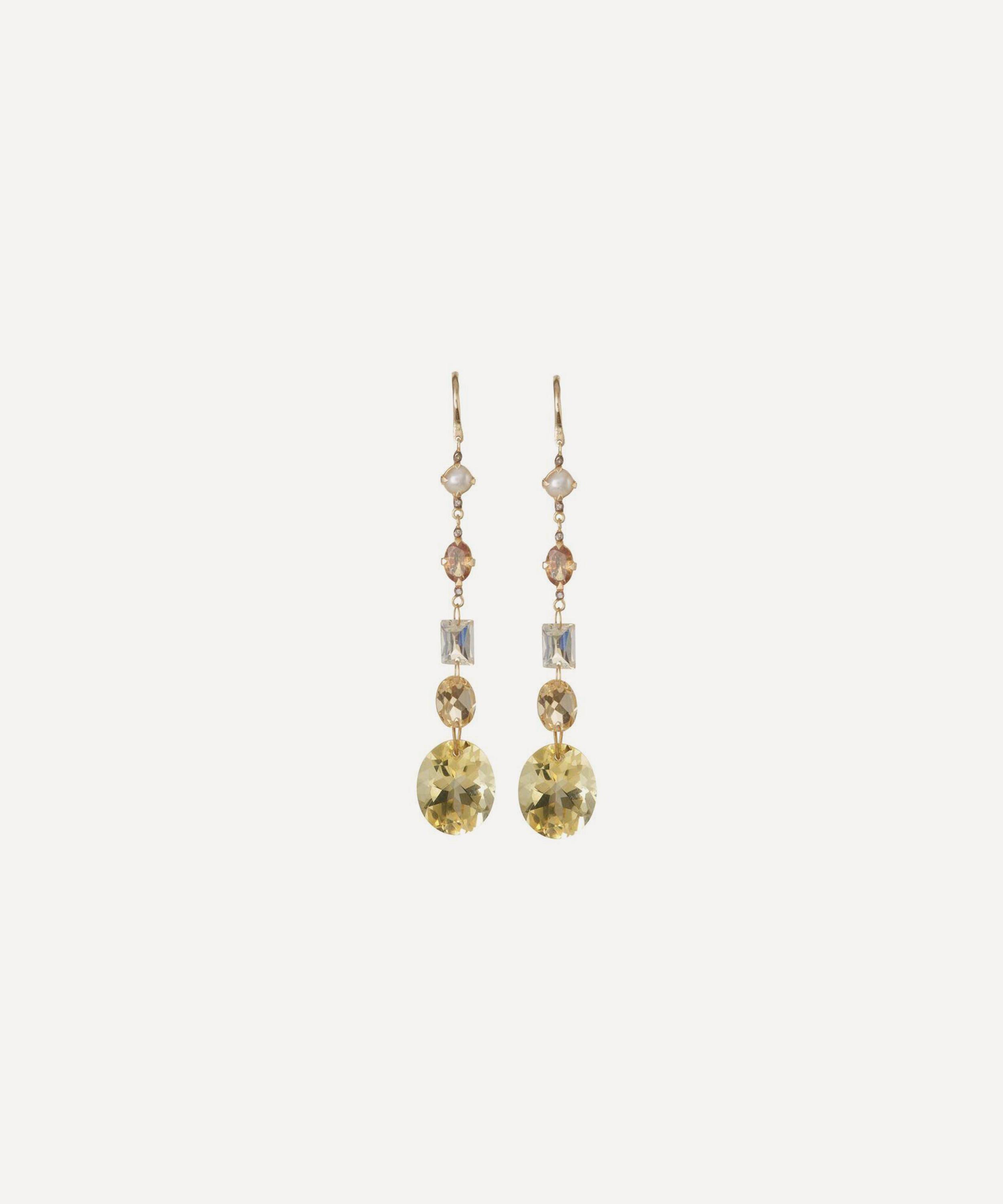 5 Octobre - 14ct Gold Dino Drop Earrings