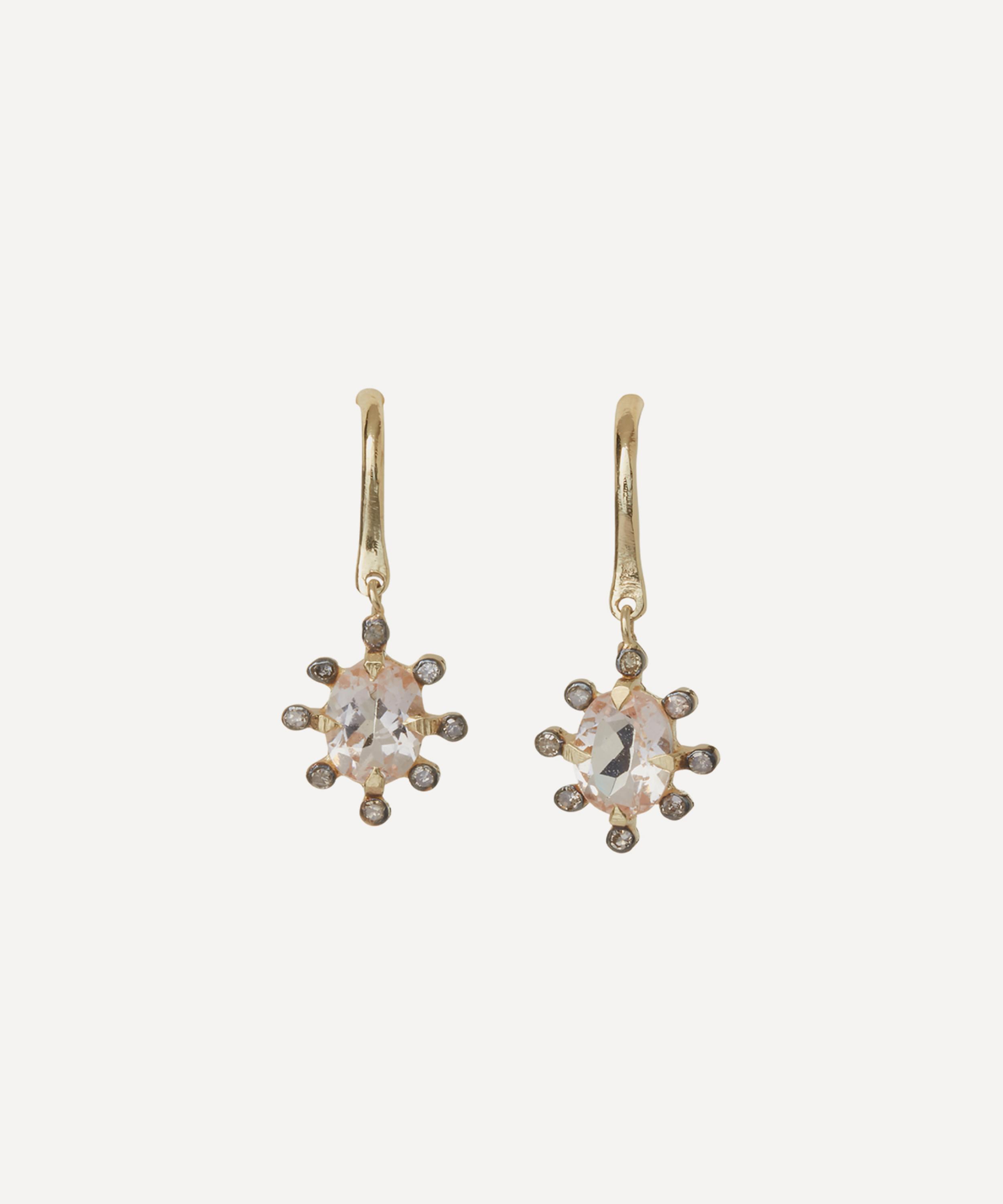 5 Octobre - 14ct Gold Flora Morga Drop Earrings
