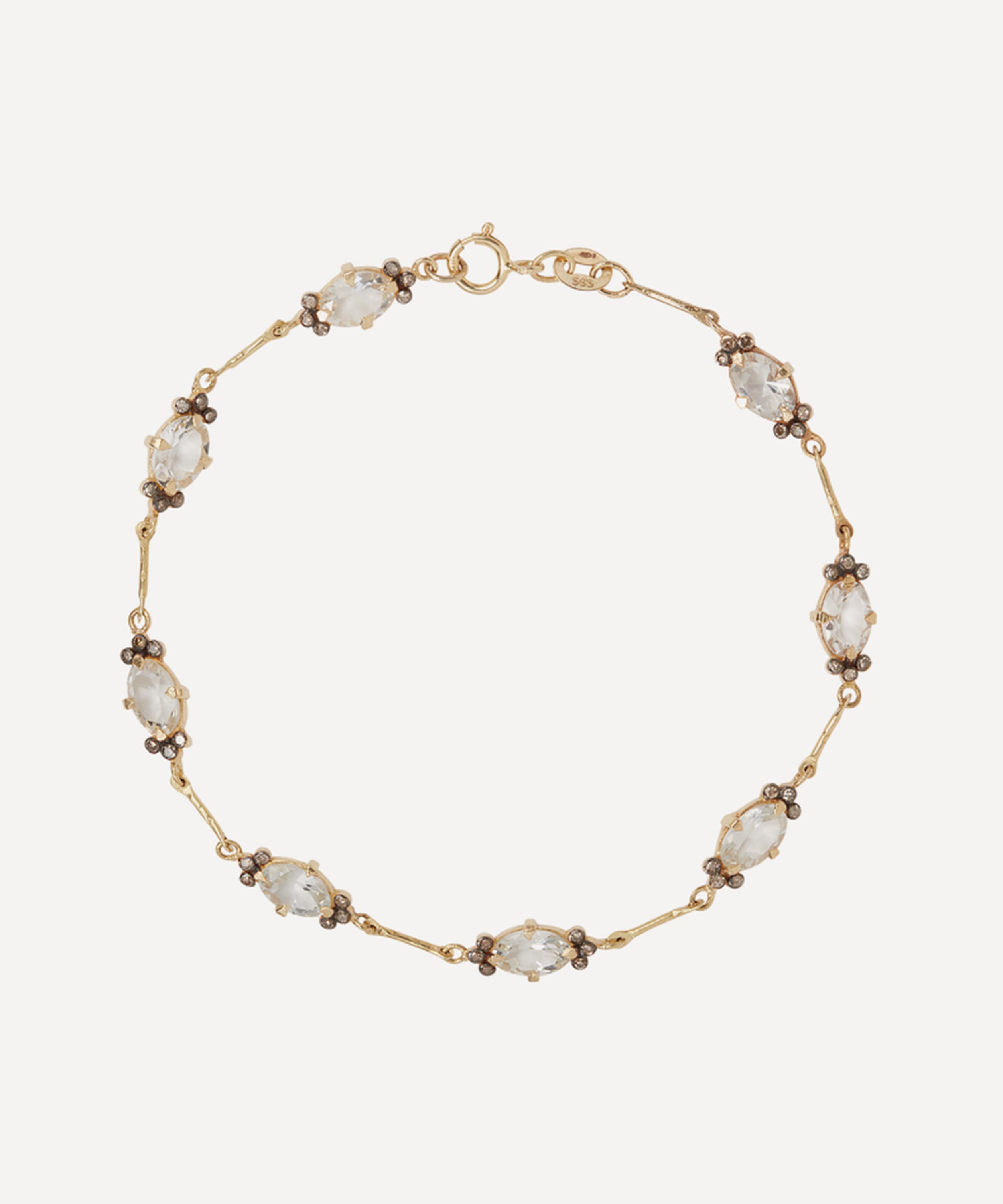 5 Octobre - 14ct Gold Elliot Aquamarine Bracelet