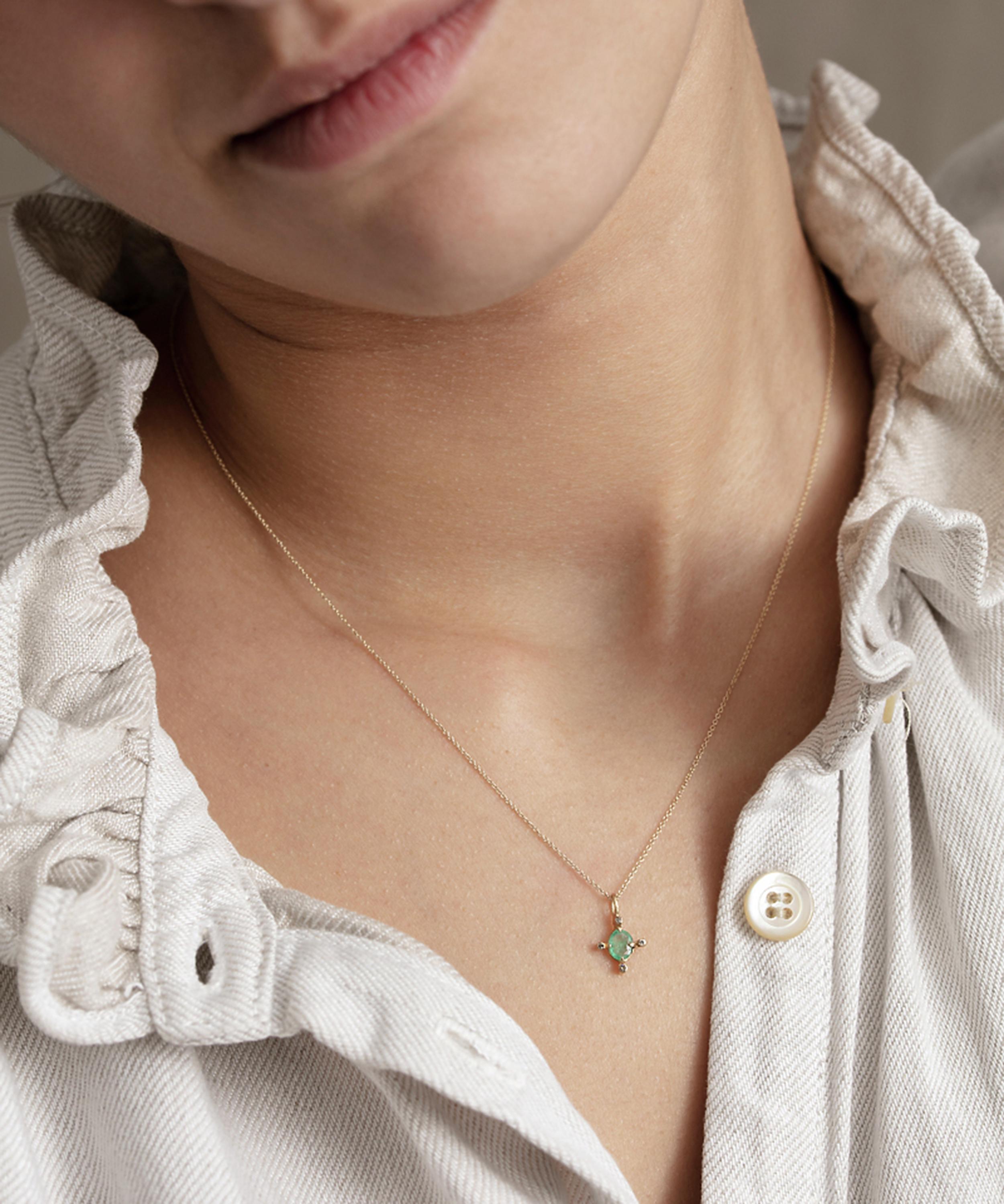 5 Octobre - 14ct Gold Jagger Pendant Necklace image number 1