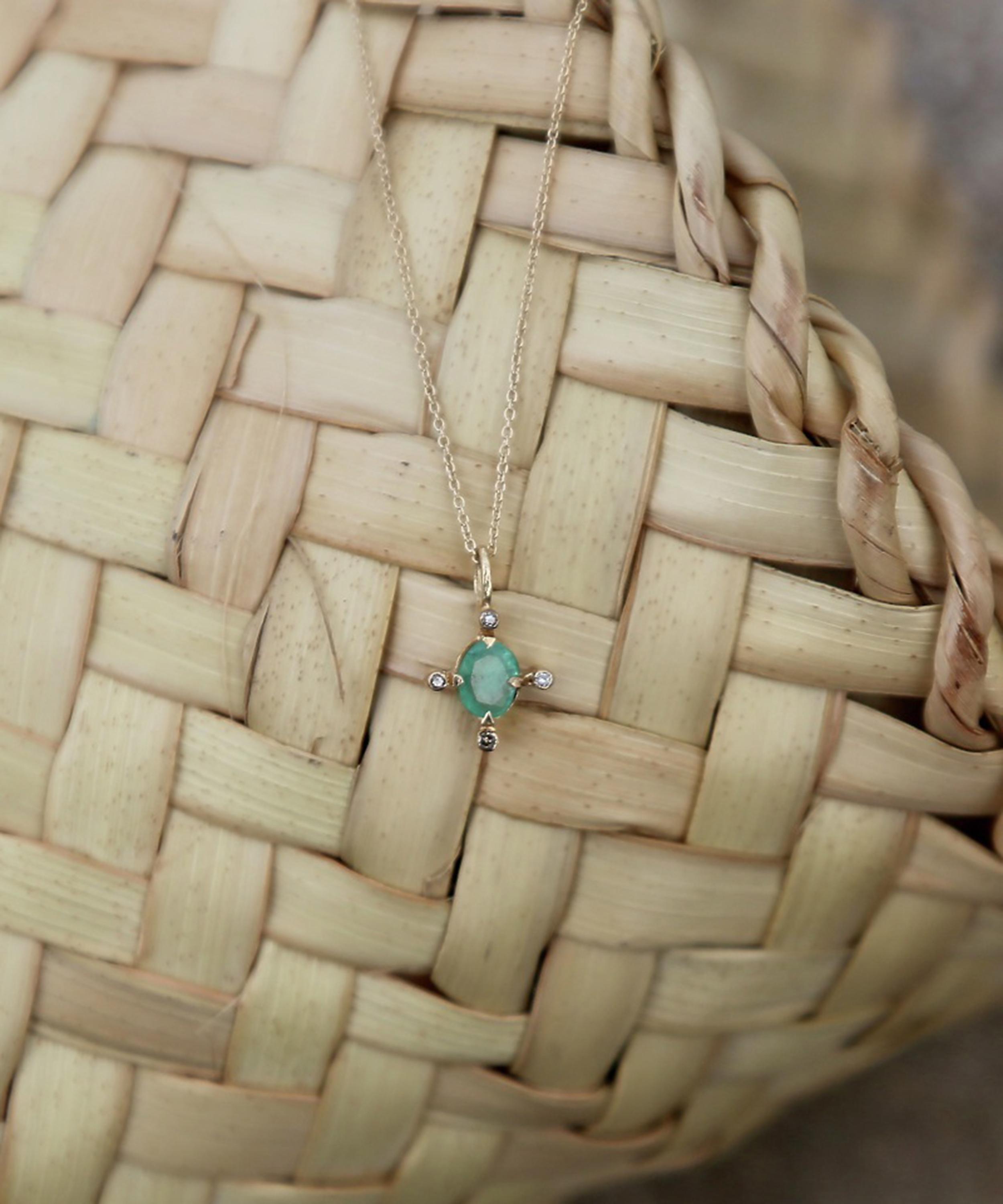 5 Octobre - 14ct Gold Jagger Pendant Necklace image number 2