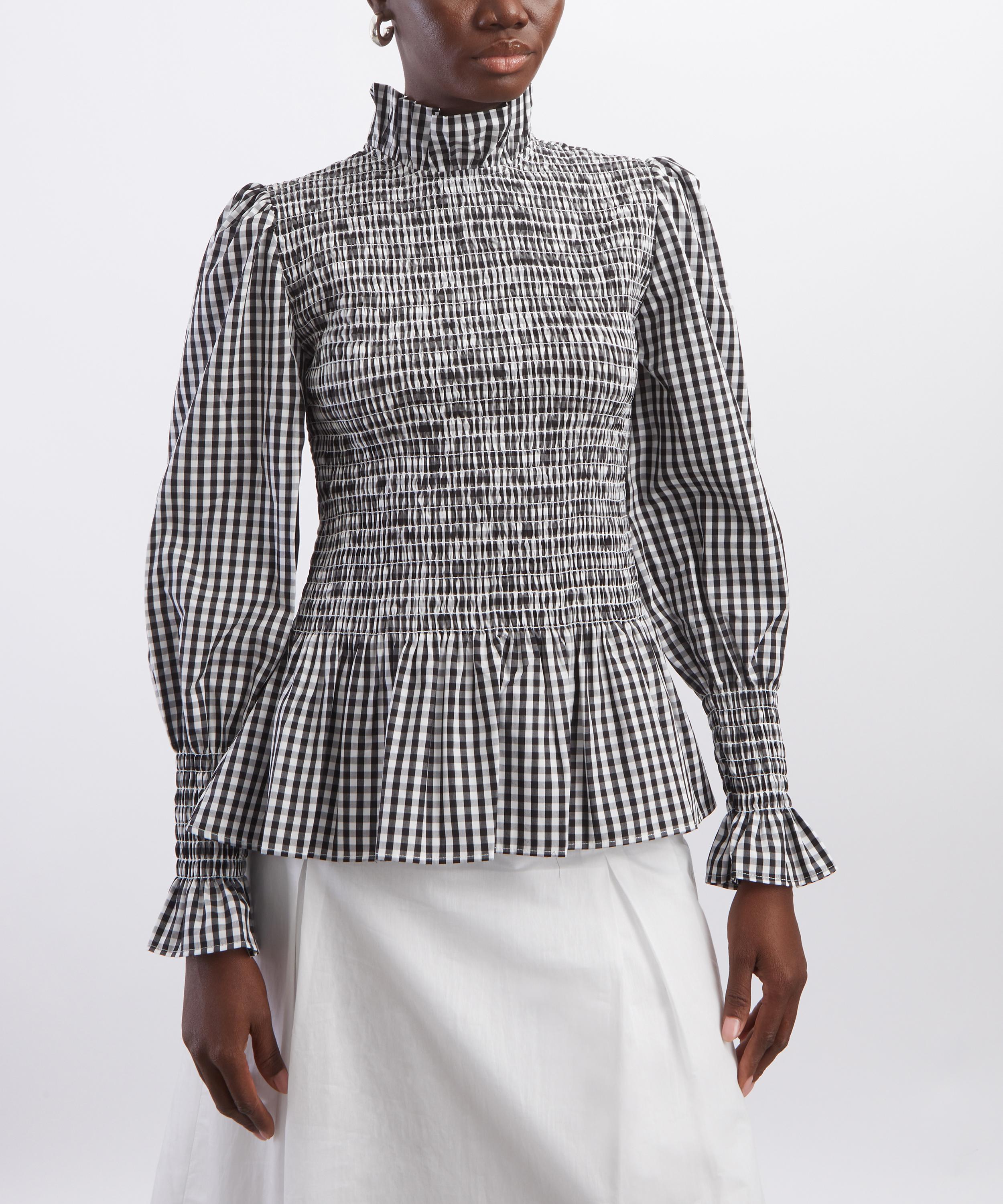 Maria de la Orden - Aleria Black Vichy Top image number 2
