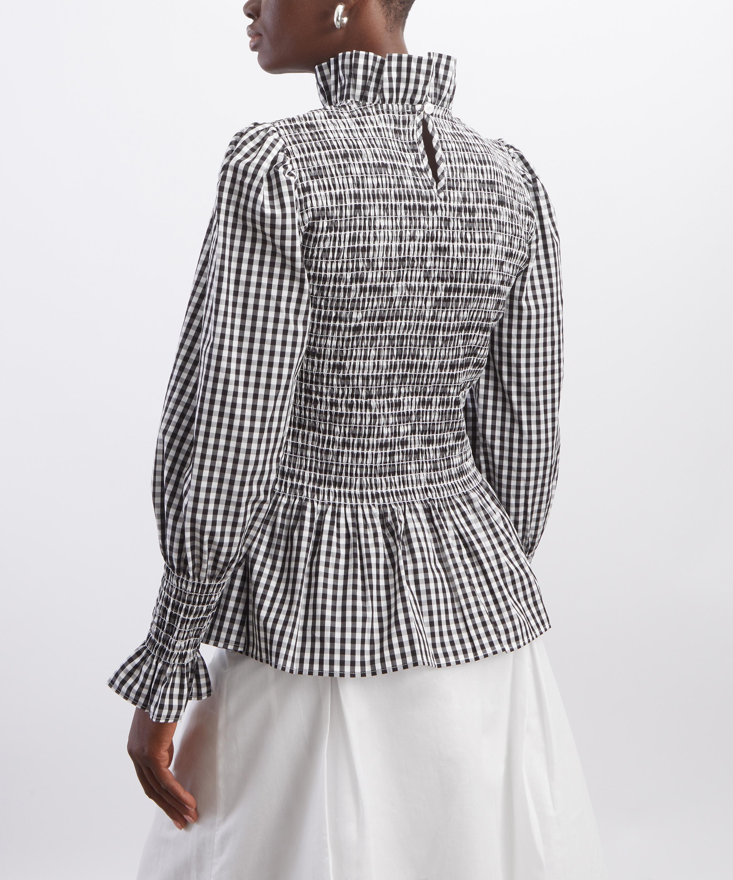 Maria de la Orden - Aleria Black Vichy Top image number 3