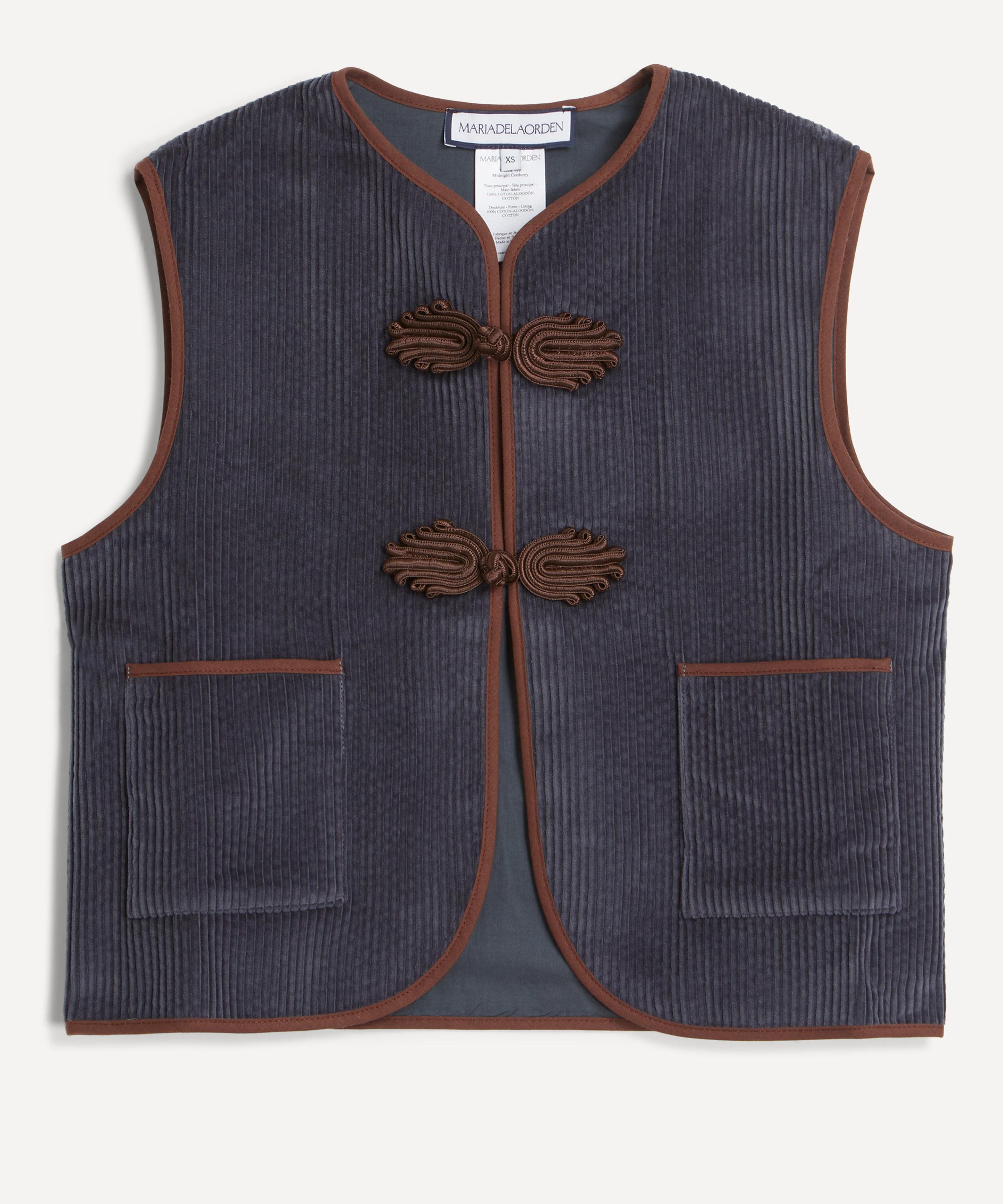 Maria de la Orden - Vienna Navy Corduroy Vest