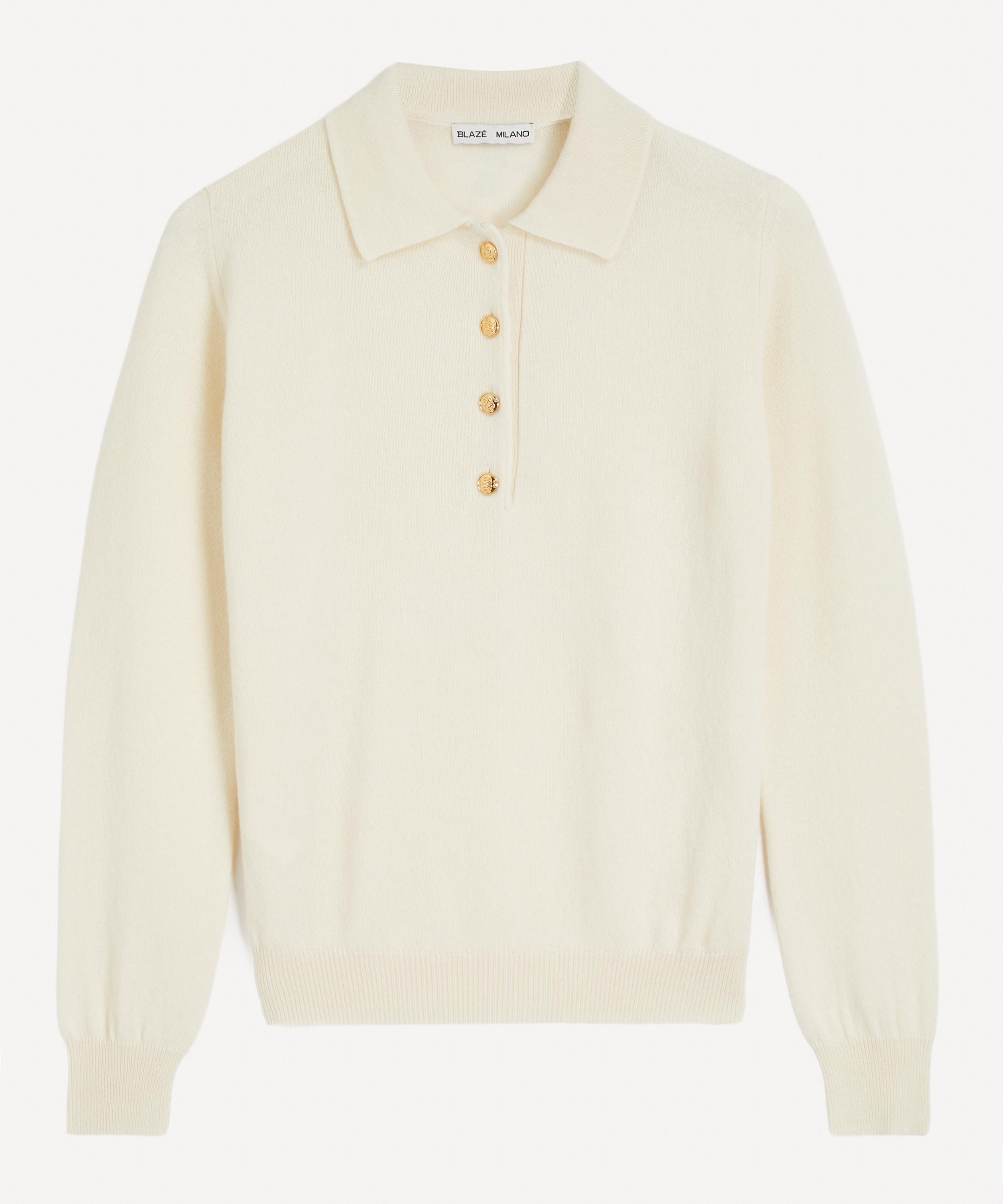 BLAZ&Eacute; Milano - Highland Wool-Cashmere Polo image number 0