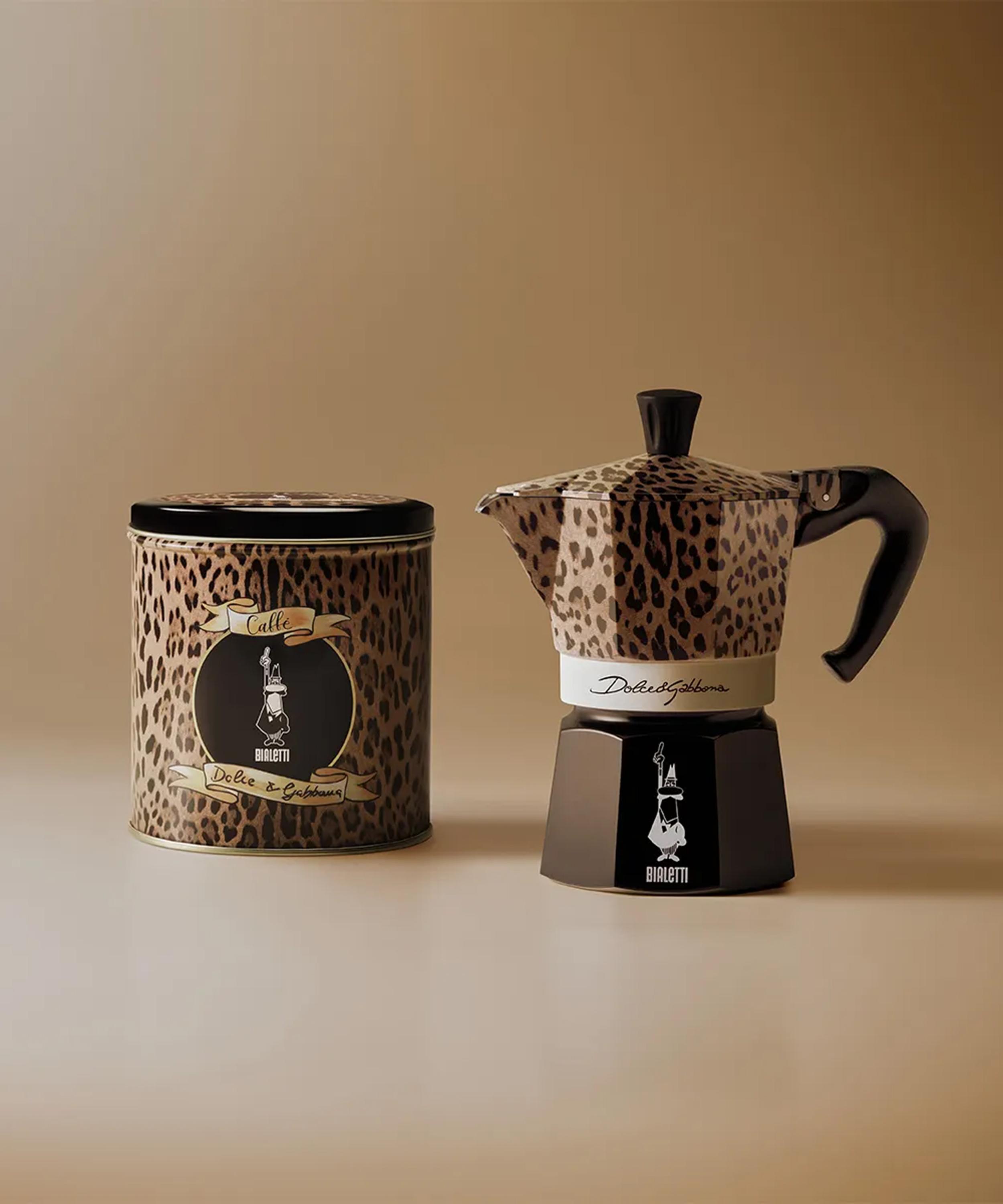 Bialetti - x Dolce and Gabbana 3 Cup Leopardo Moka Express Coffee Maker image number 1