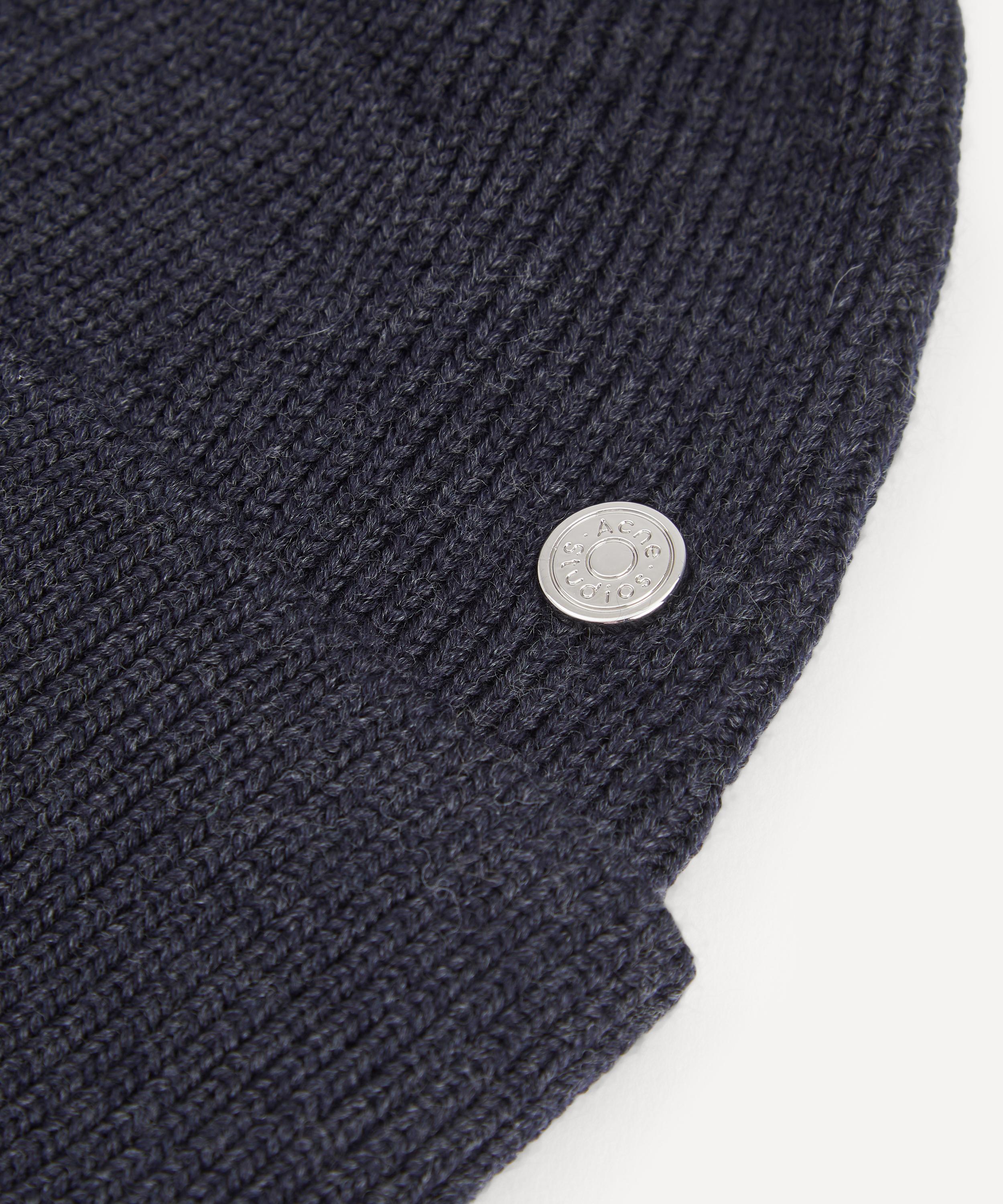 Acne Studios - Wool Beanie Hat with Rivet image number 2