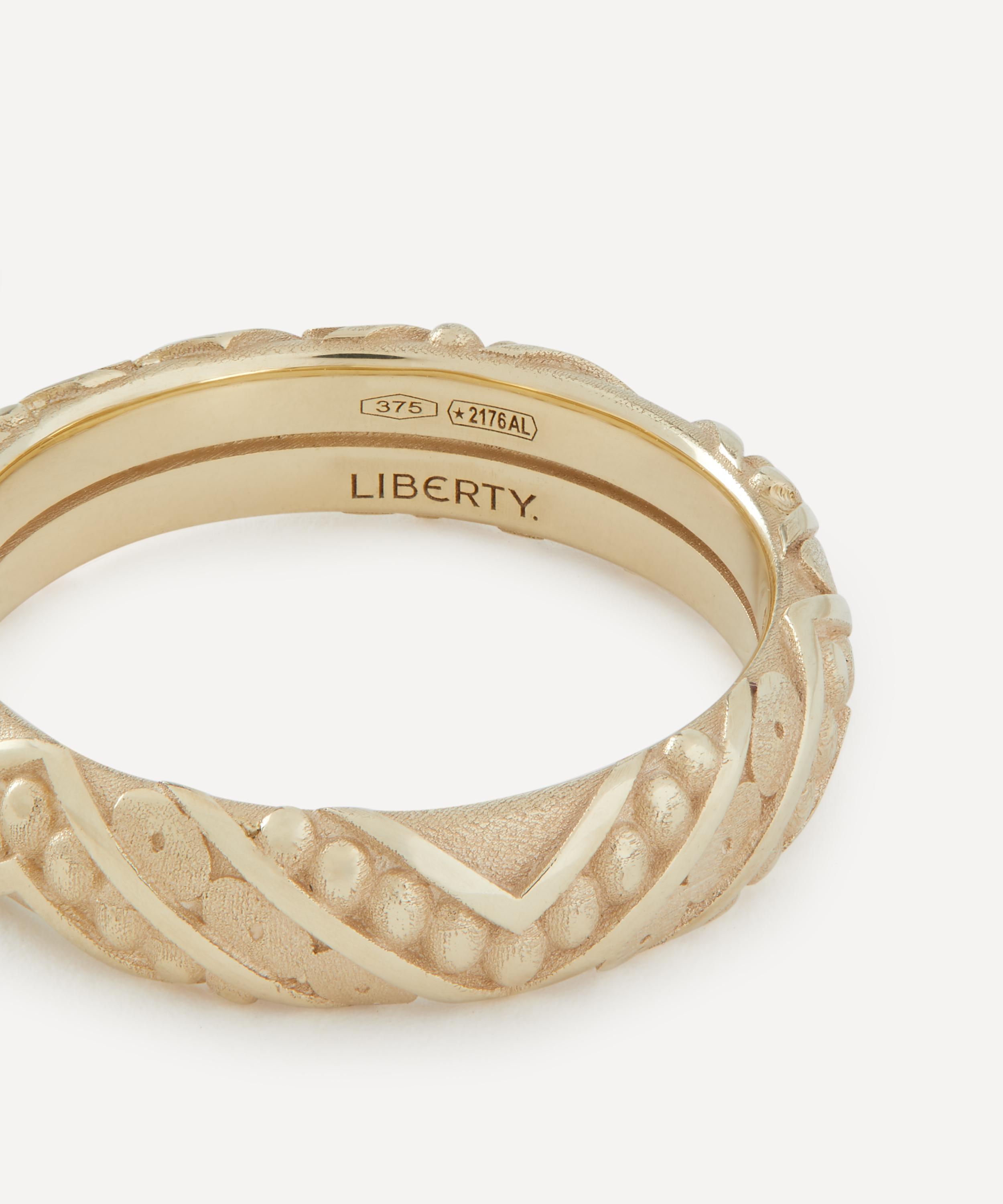 Liberty - 9ct Gold Ember Plain Ring image number 2