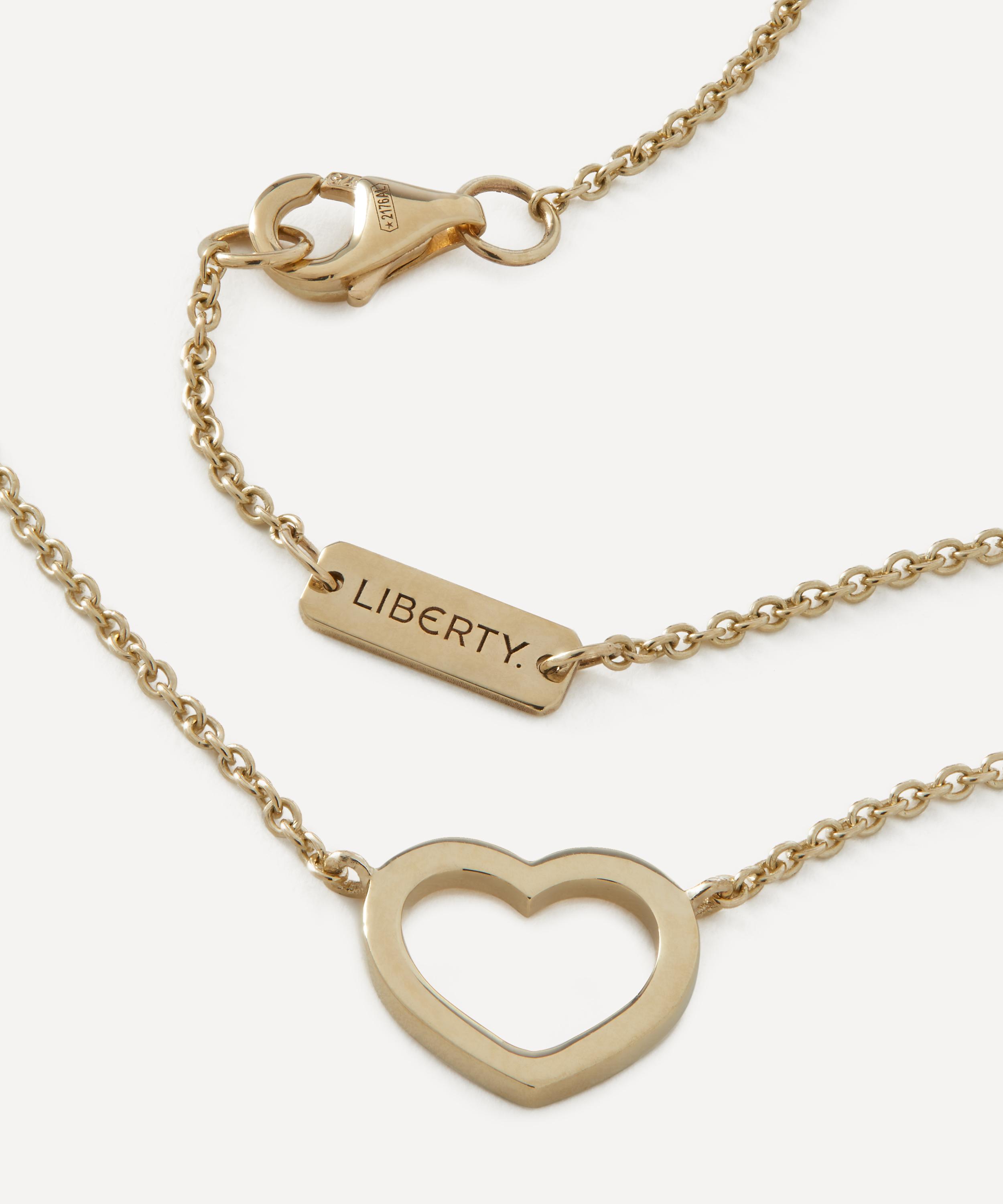 Liberty - 9ct Gold Rainbow Hearth Pendant Necklace image number 3