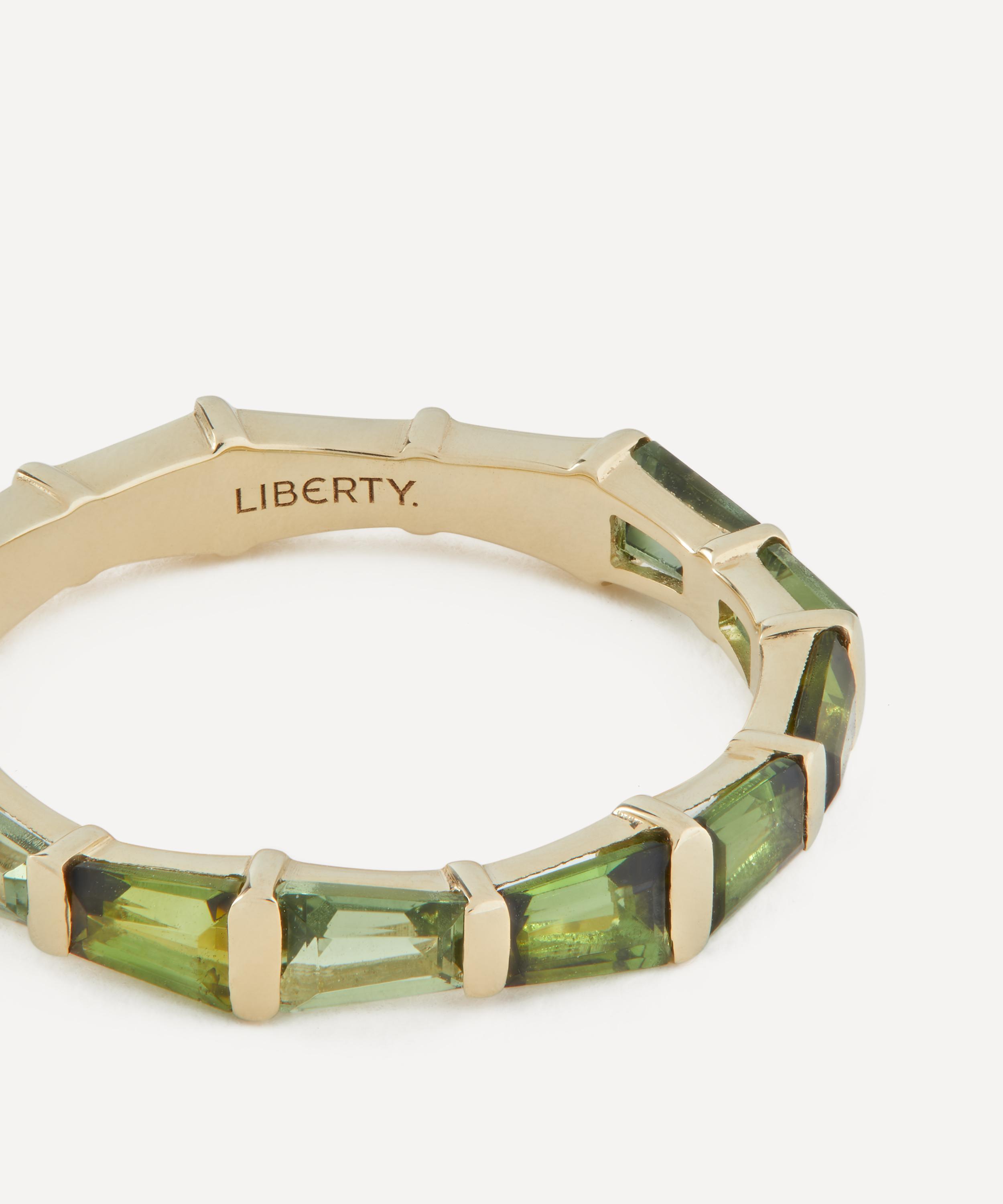 Liberty - 9ct Gold Tepper Green Tourmaline Ring image number 2
