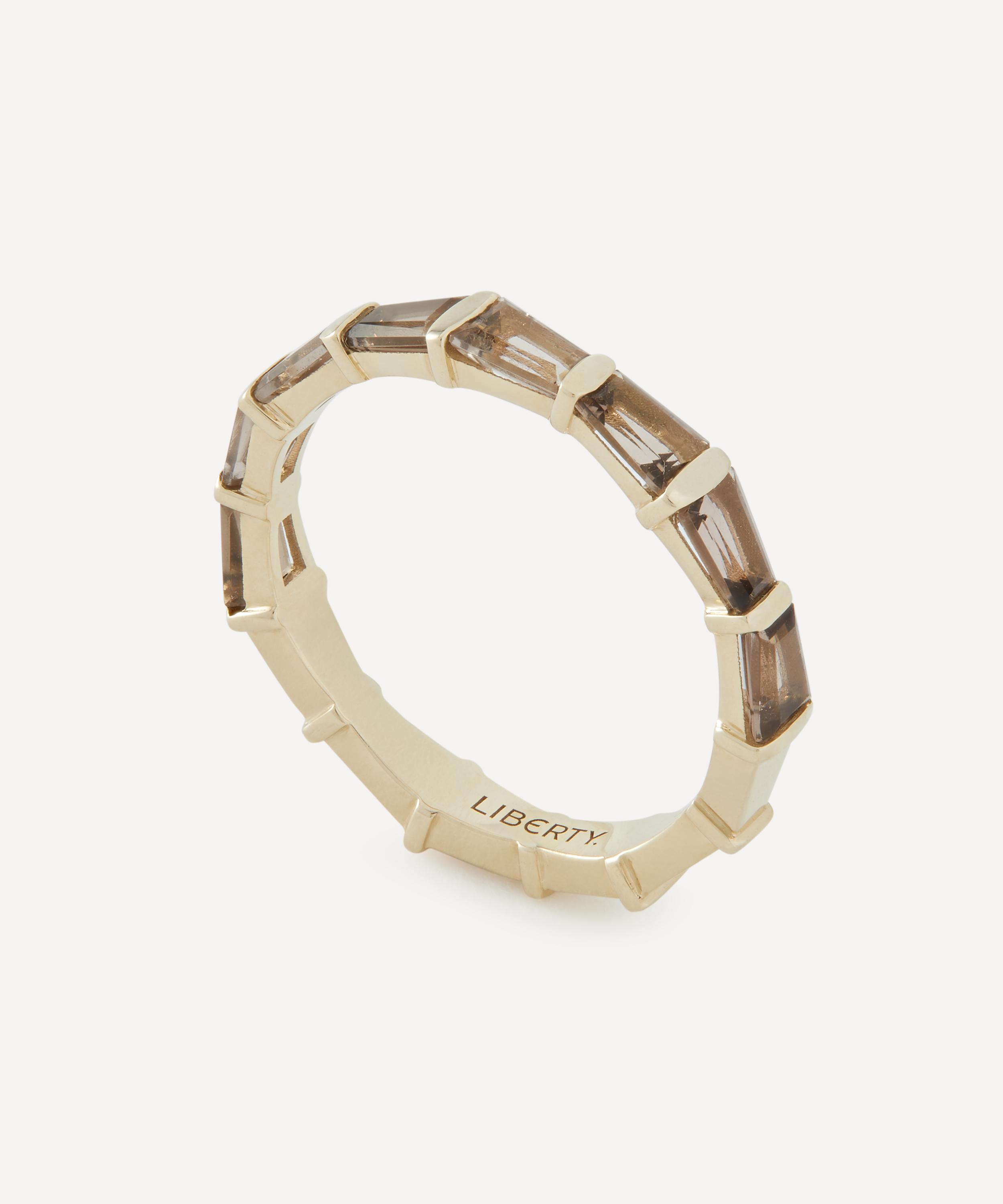 Liberty - 9ct Gold Tepper Smokey Quartz Ring image number 0