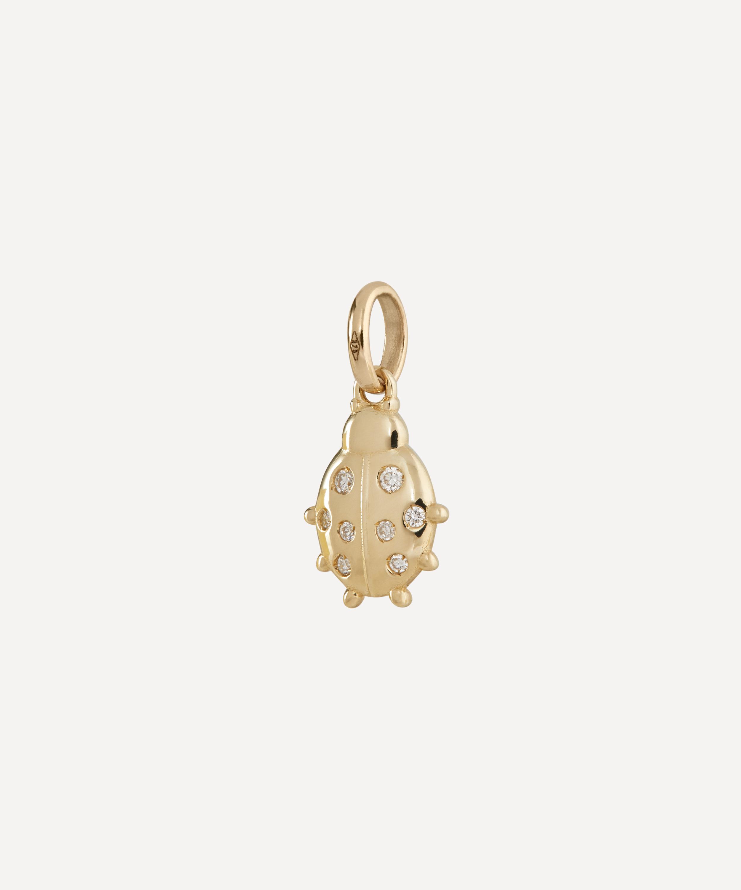 Liberty - 9ct Gold Wish Me Luck Ladybird Pendant