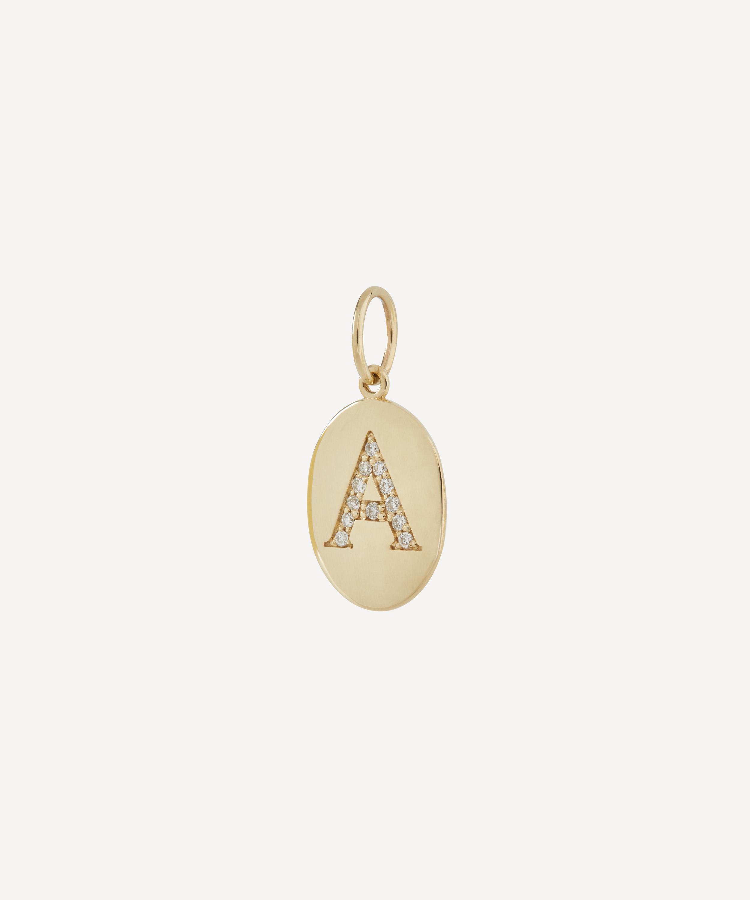 Liberty - 9ct Gold Alphabet Diamond A Pendant image number 0