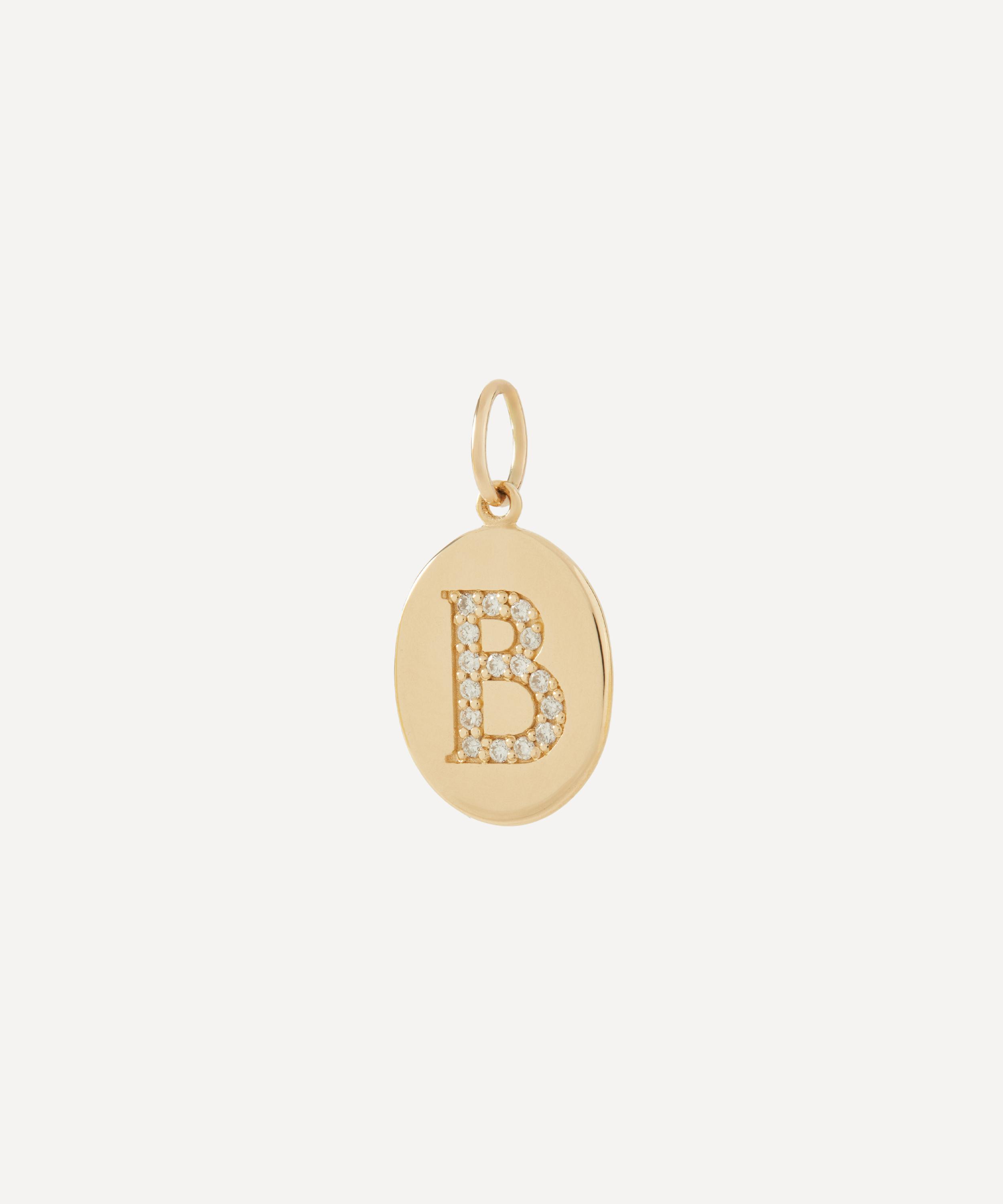 Liberty - 9ct Gold Alphabet Diamond B Pendant