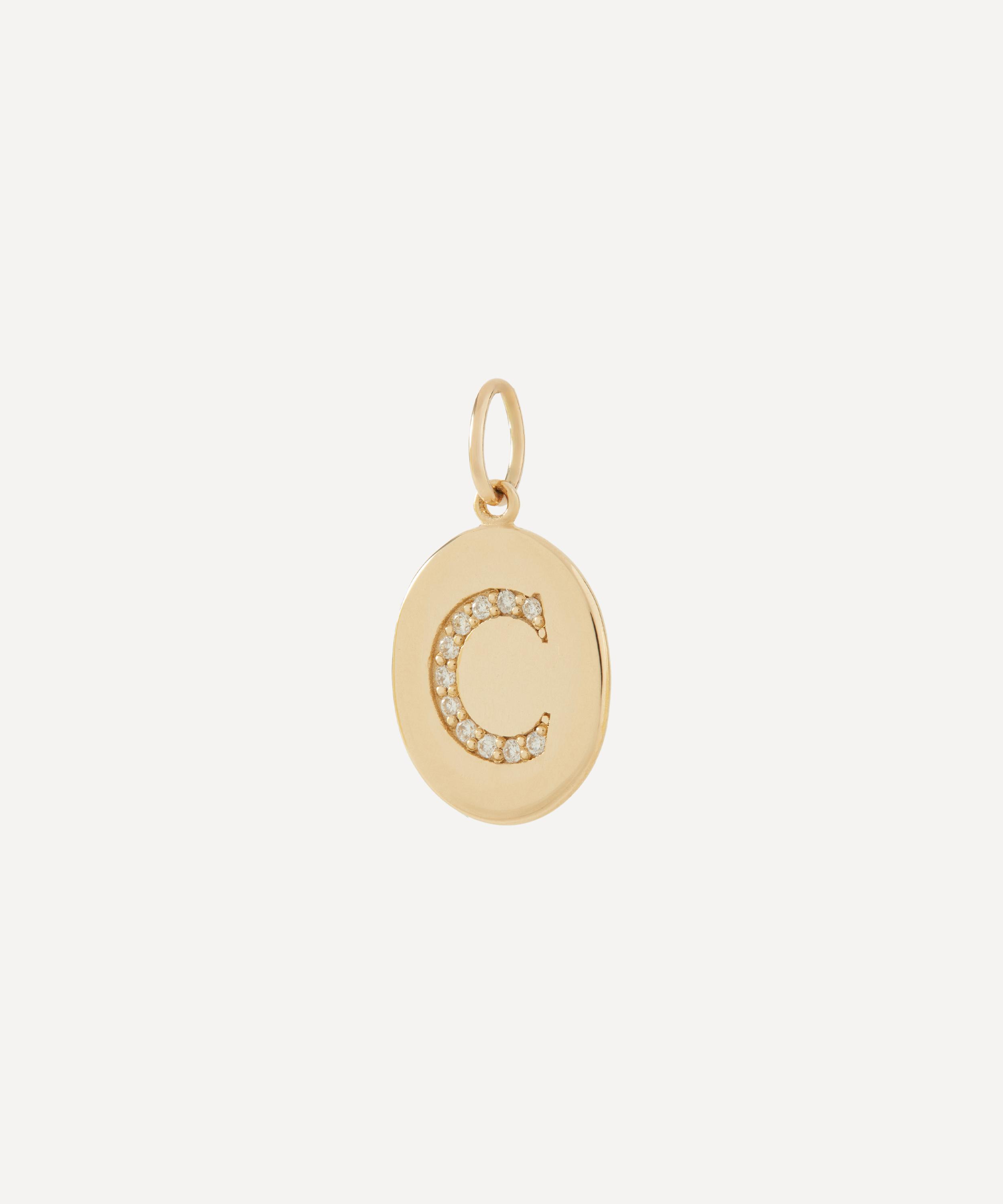 Liberty - 9ct Gold Alphabet Diamond C Pendant