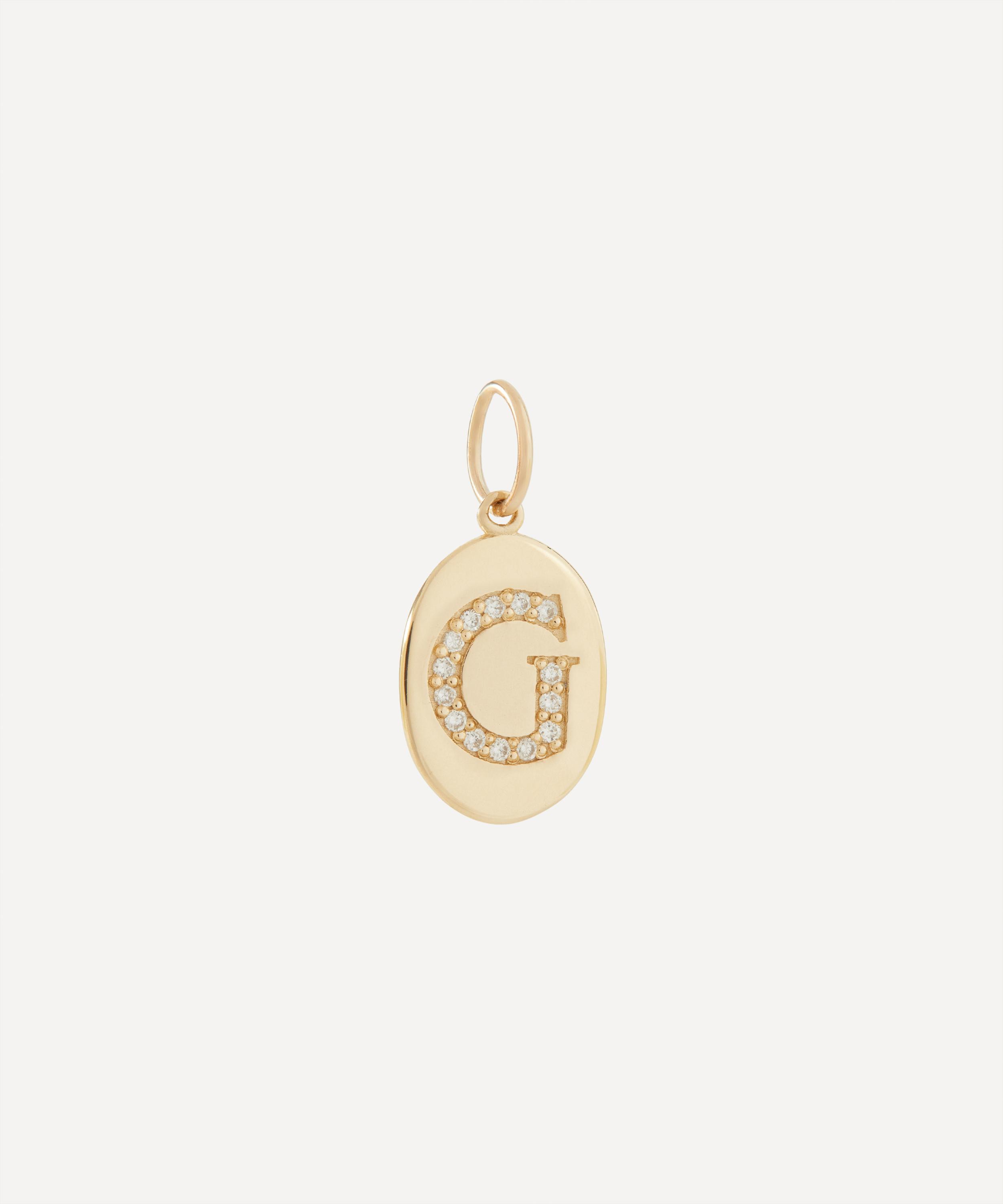 Liberty - 9ct Gold Alphabet Diamond G Pendant