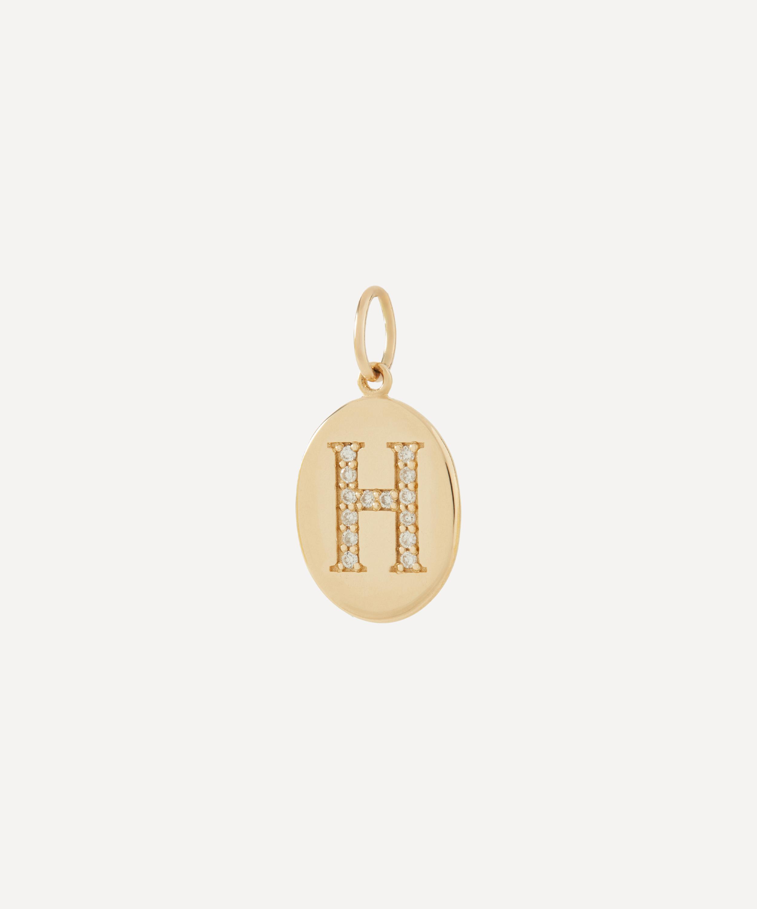 Liberty - 9ct Gold Alphabet Diamond H Pendant