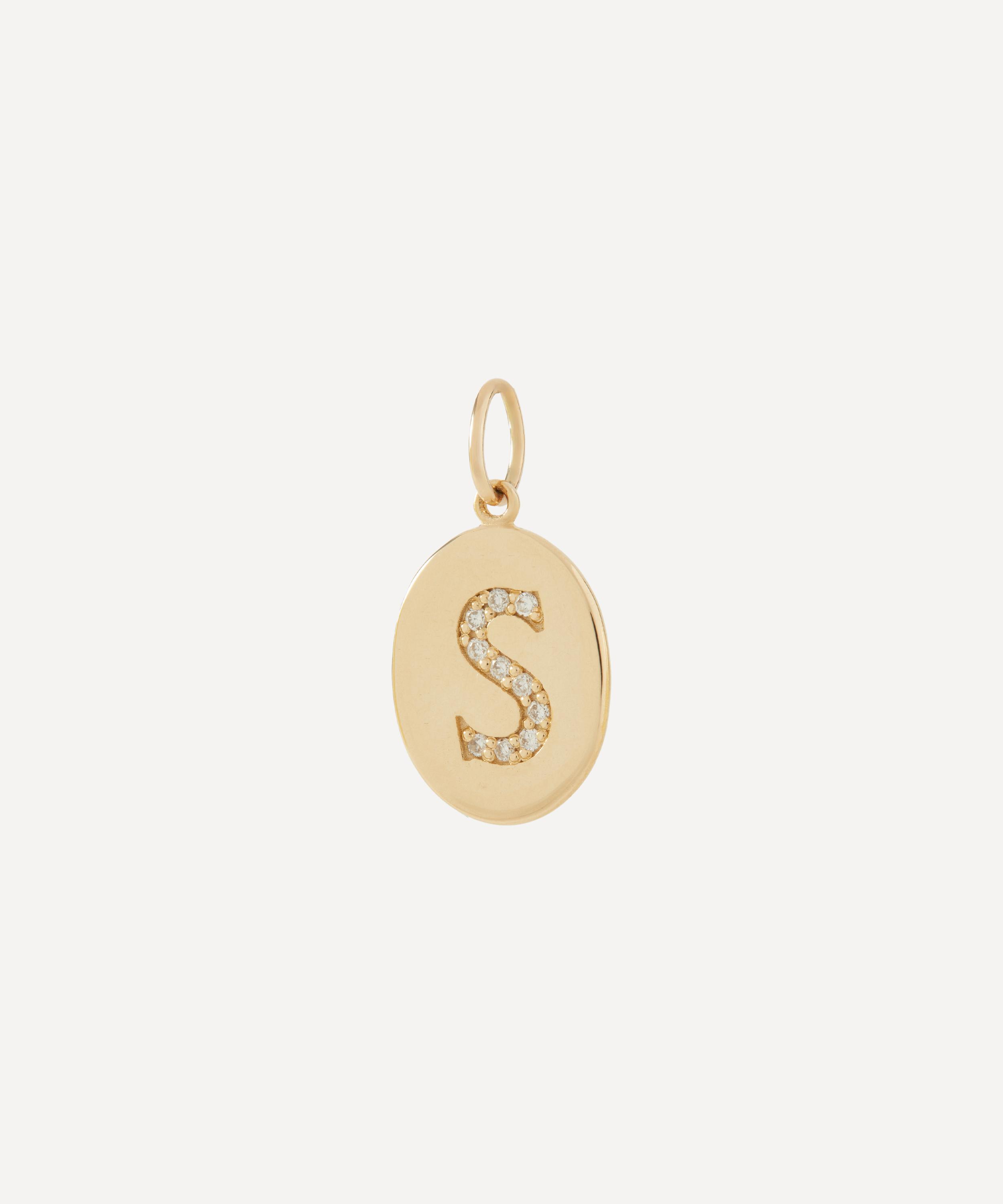 Liberty - 9ct Gold Alphabet Diamond S Pendant