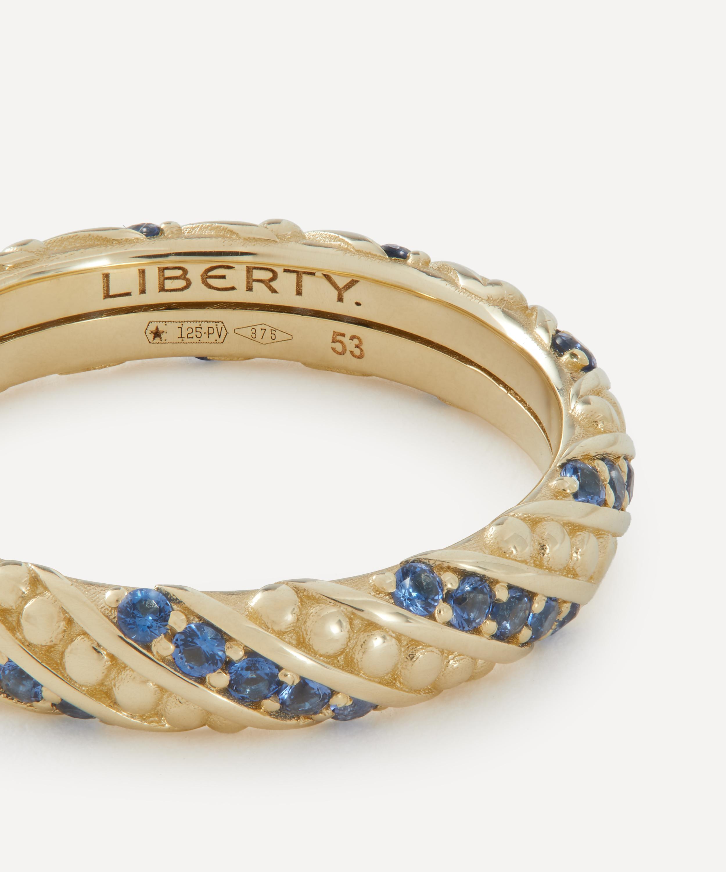 Liberty - 9ct Gold Ember Blue Sapphire Ring image number 2