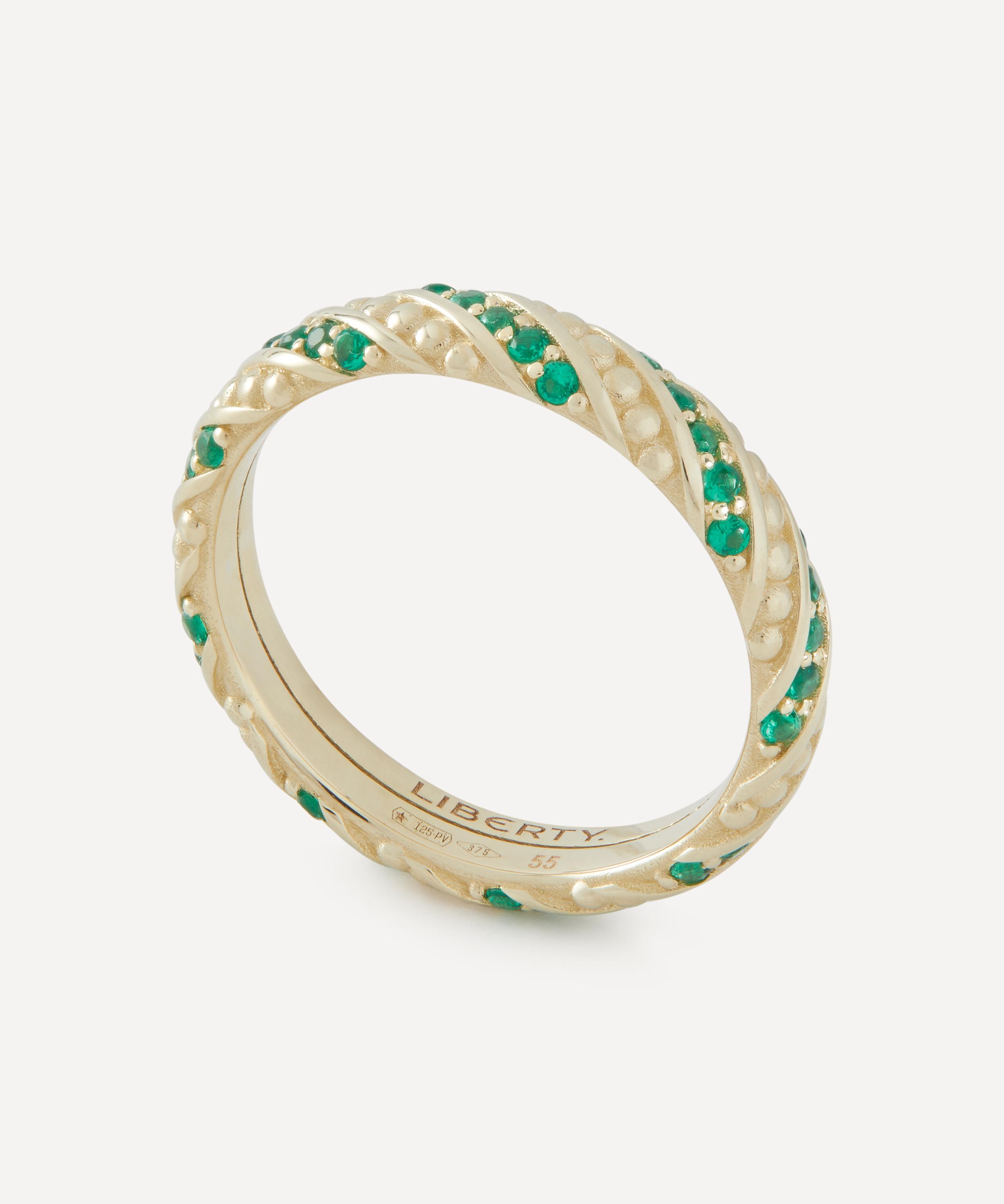Liberty - 9ct Gold Ember Green Tsavorite Ring