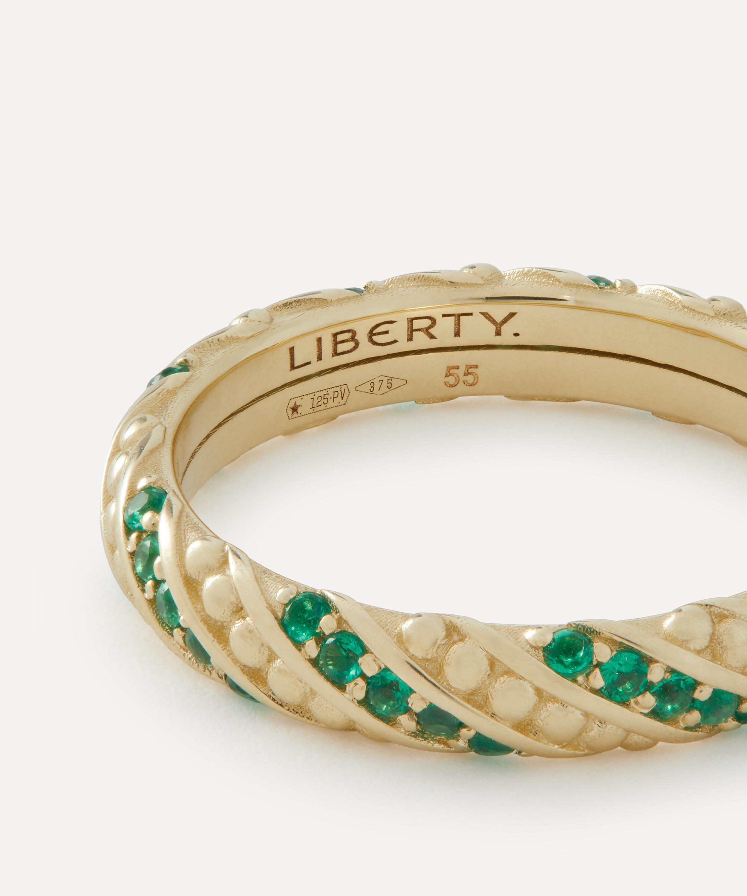 Liberty - 9ct Gold Ember Green Tsavorite Ring image number 2