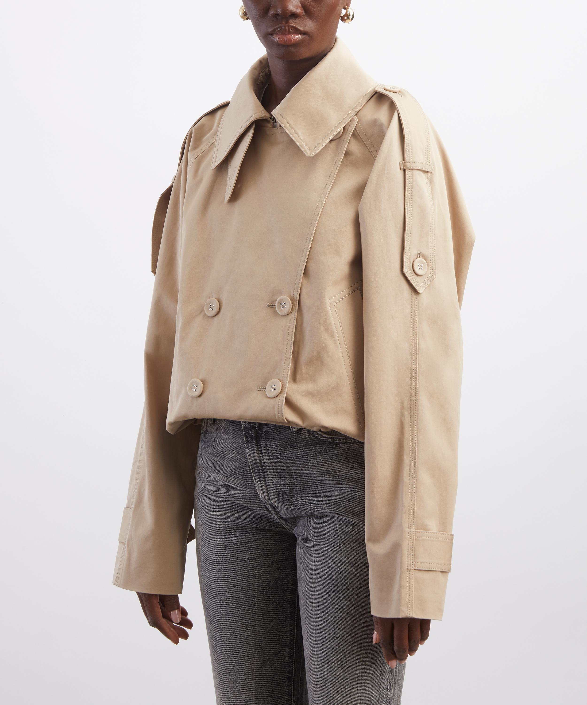Acne Studios - Pale Beige Short Trench Coat image number 2