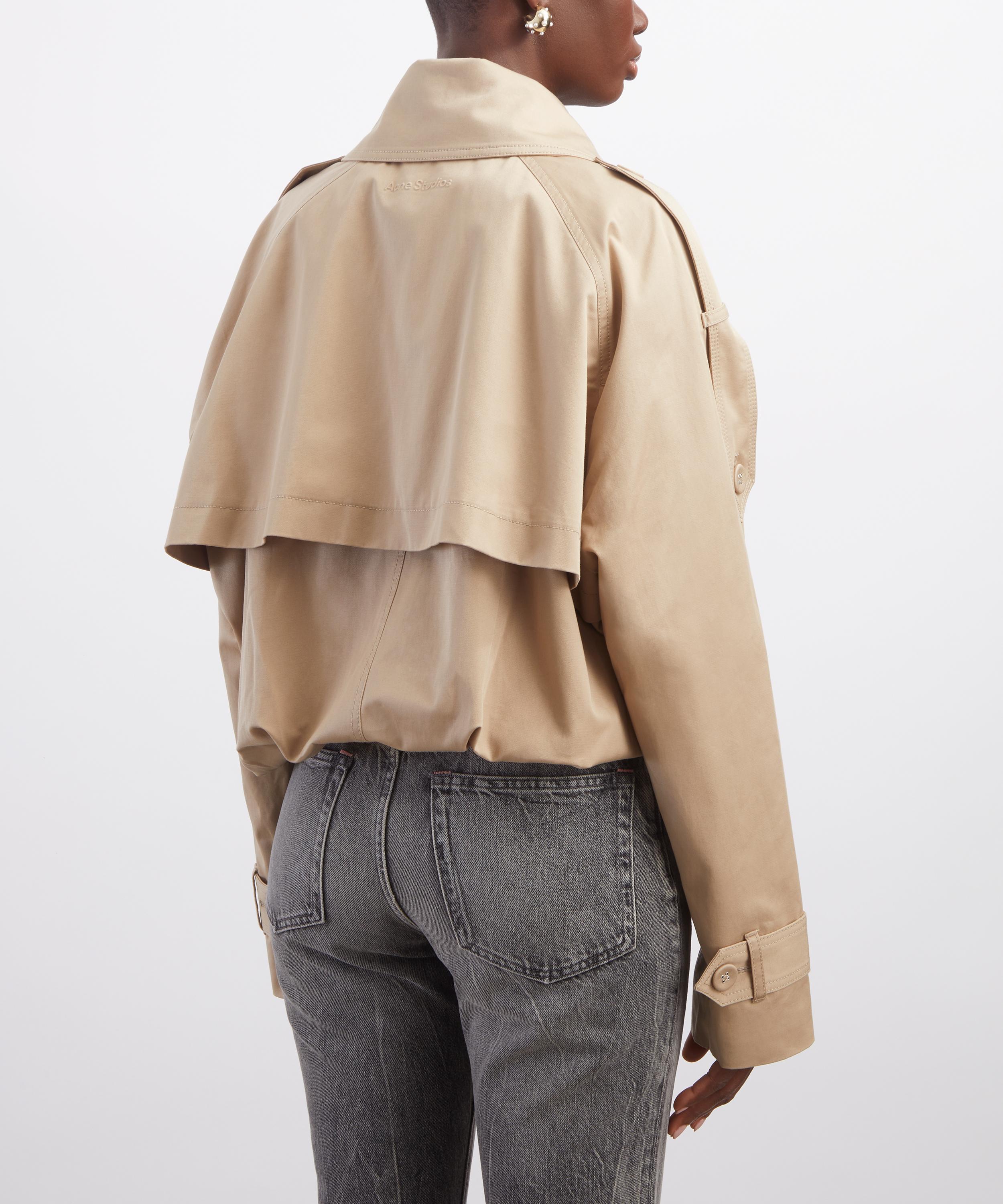 Acne Studios - Pale Beige Short Trench Coat image number 3