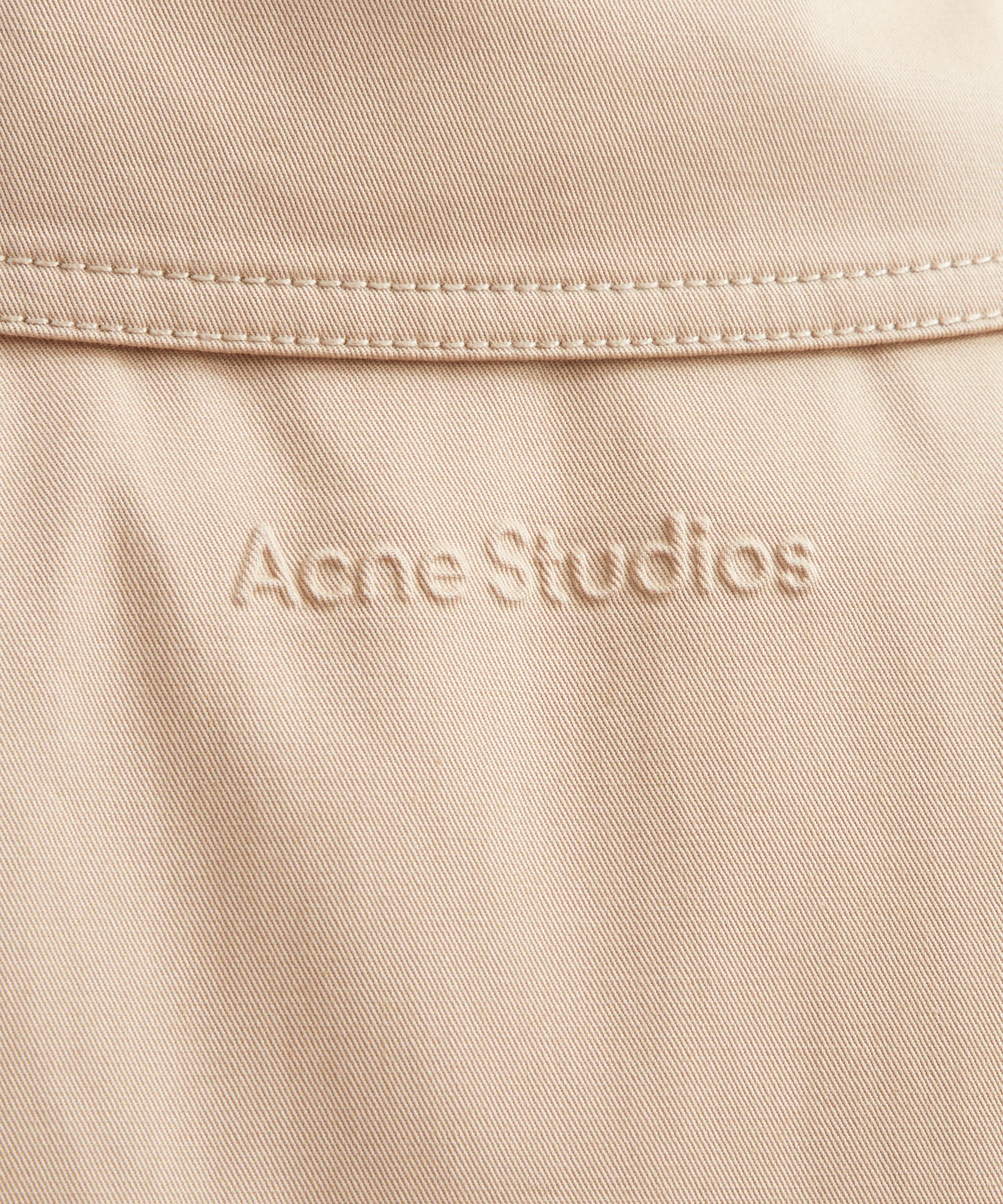 Acne Studios - Pale Beige Short Trench Coat image number 4