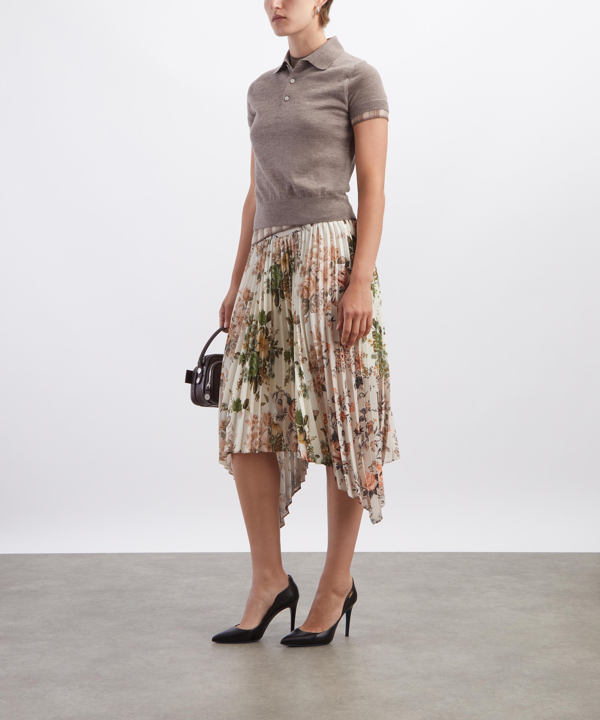 Acne Studios - Printed Asymmetric Midi Skirt image number 1