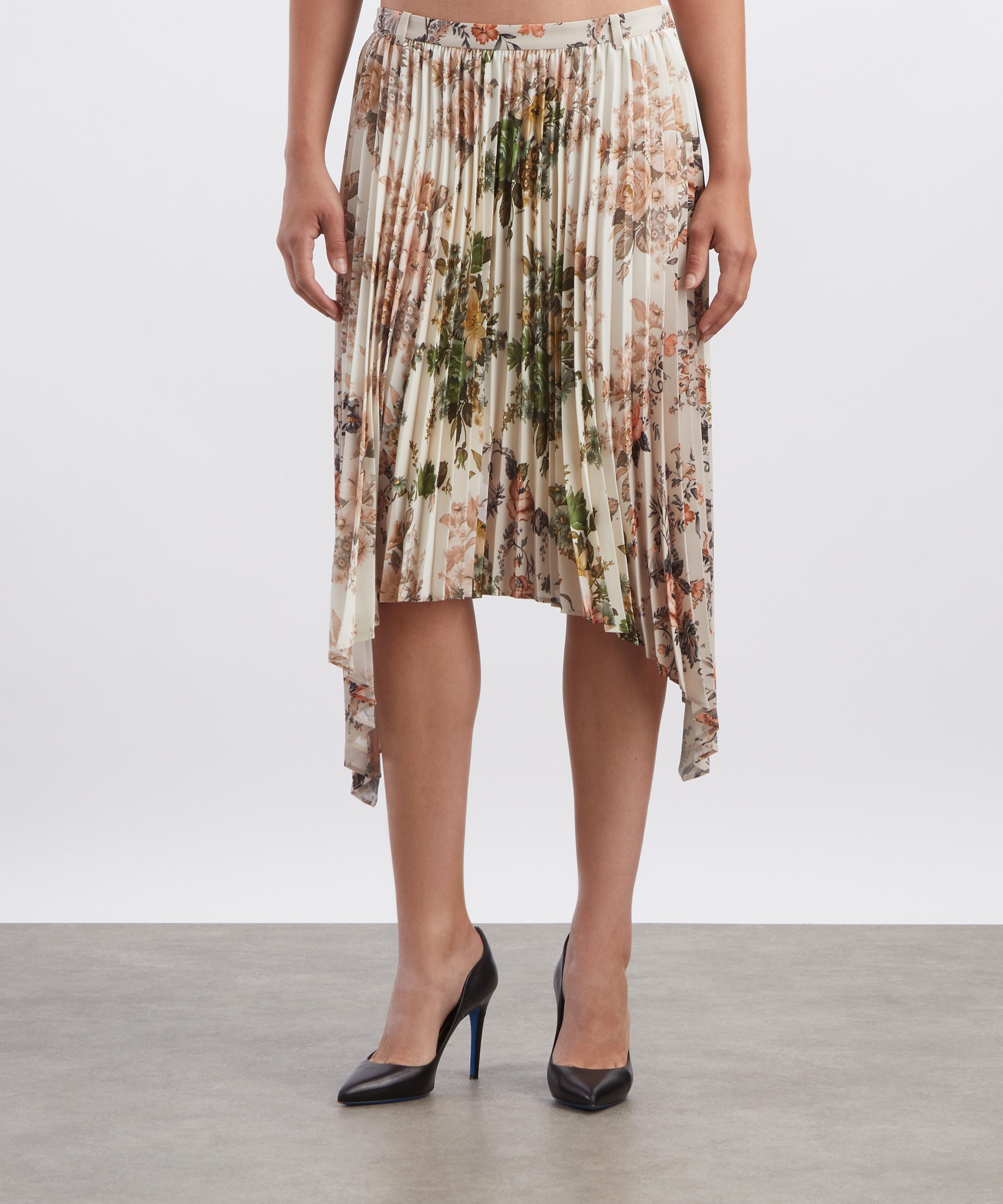 Acne Studios - Printed Asymmetric Midi Skirt image number 2