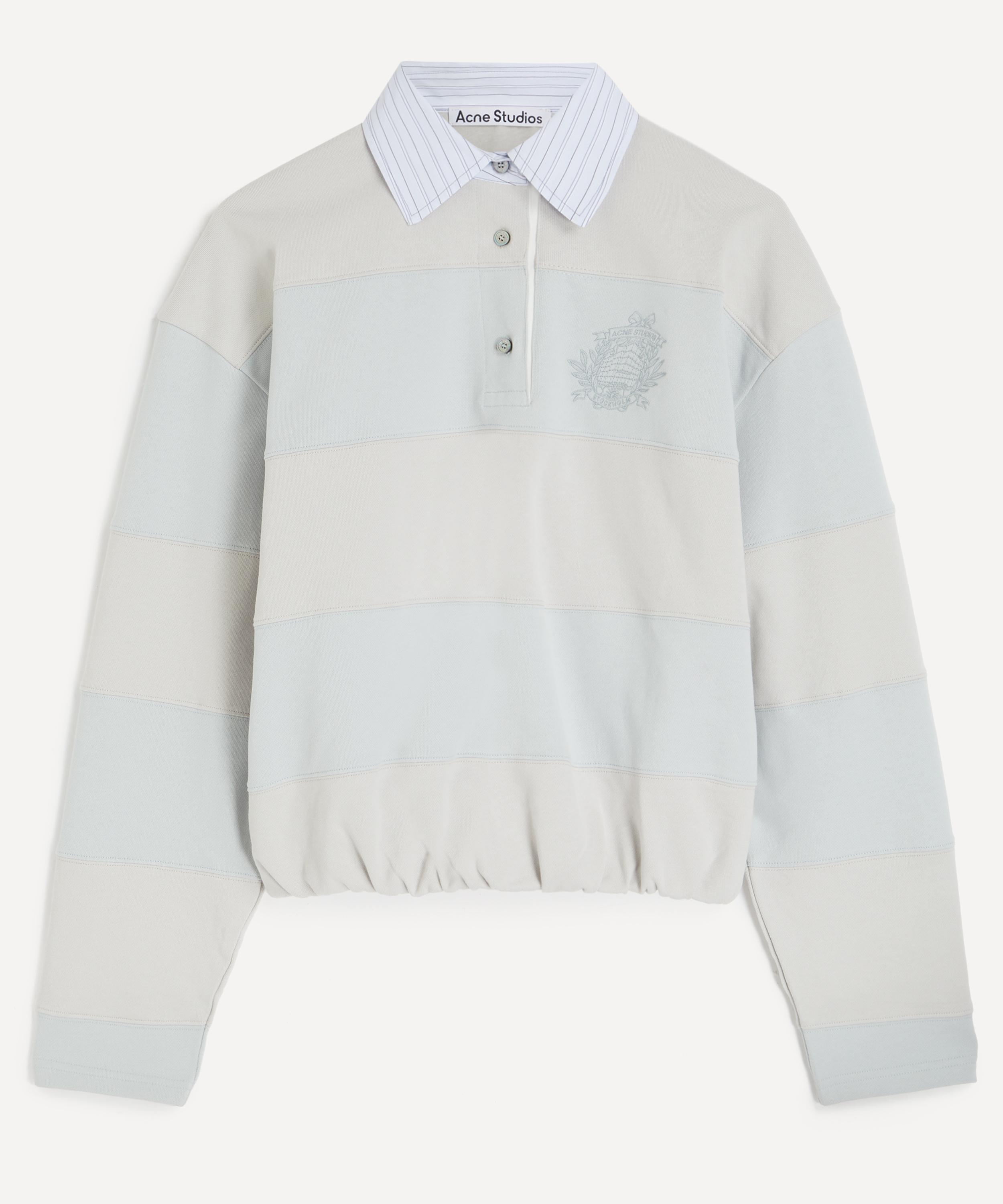Acne Studios - Striped Polo Sweatshirt image number 0