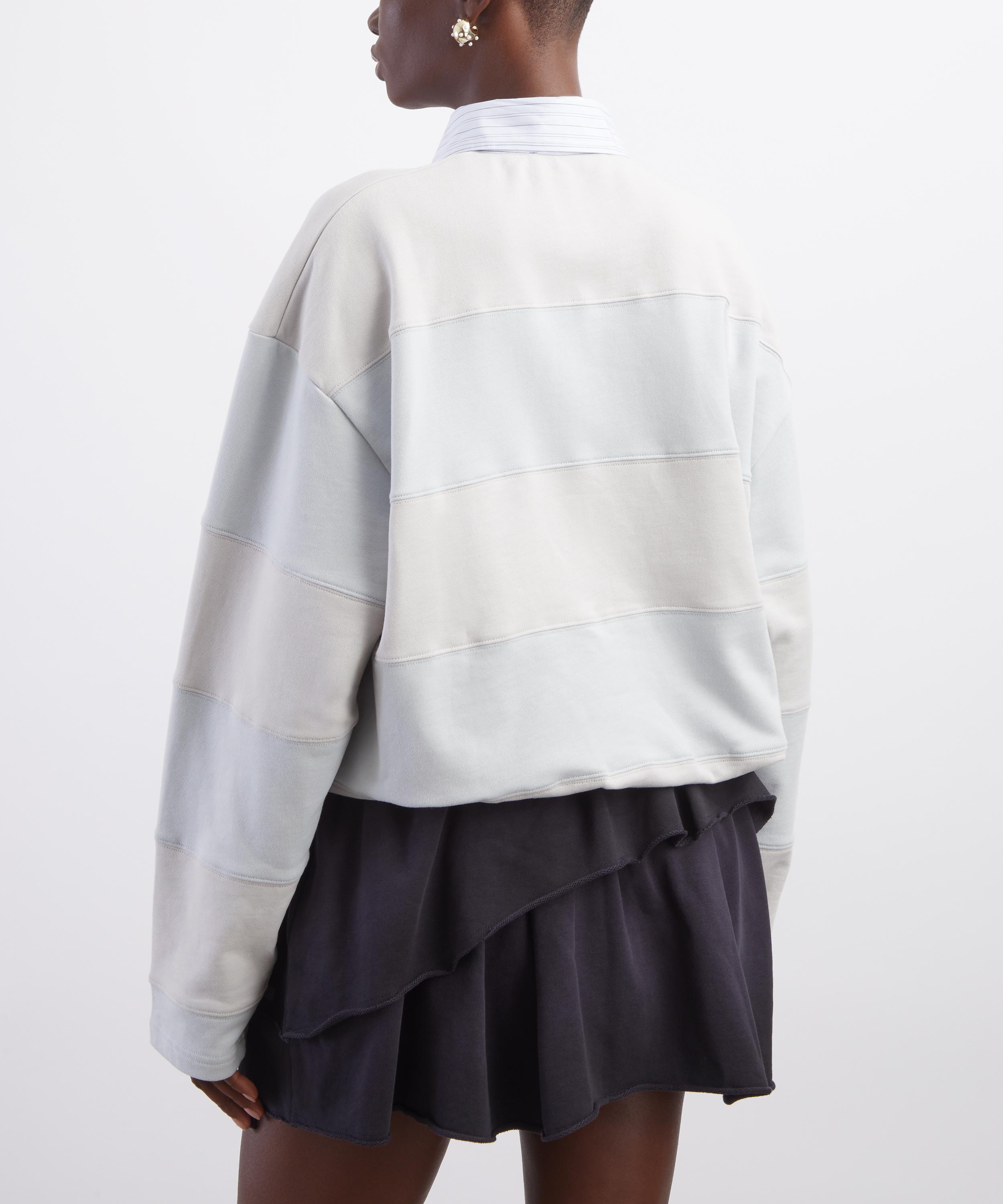 Acne Studios - Striped Polo Sweatshirt image number 3