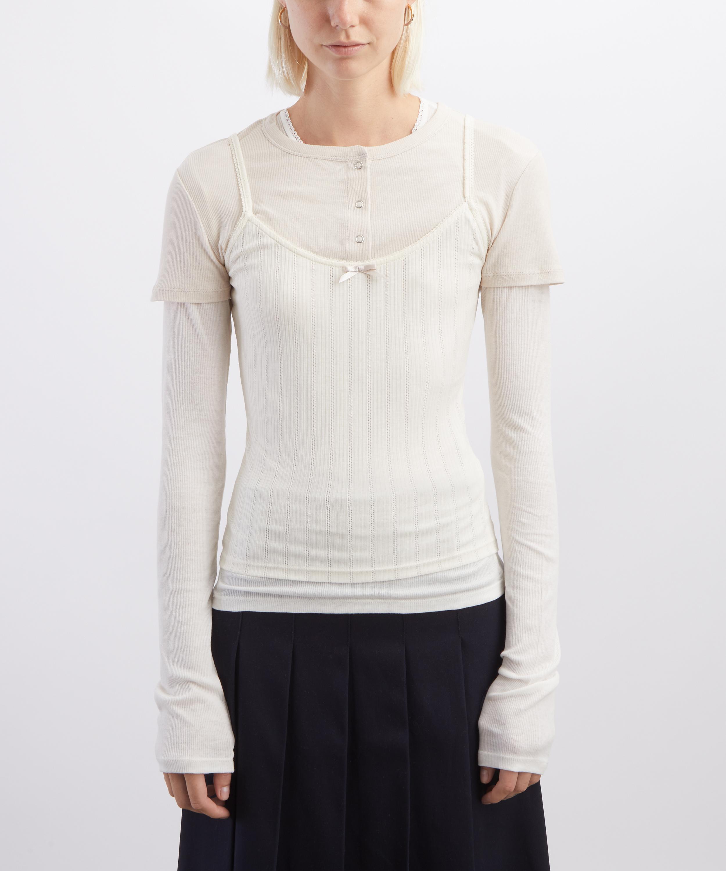 Acne Studios - Layered Jersey T-Shirt image number 2