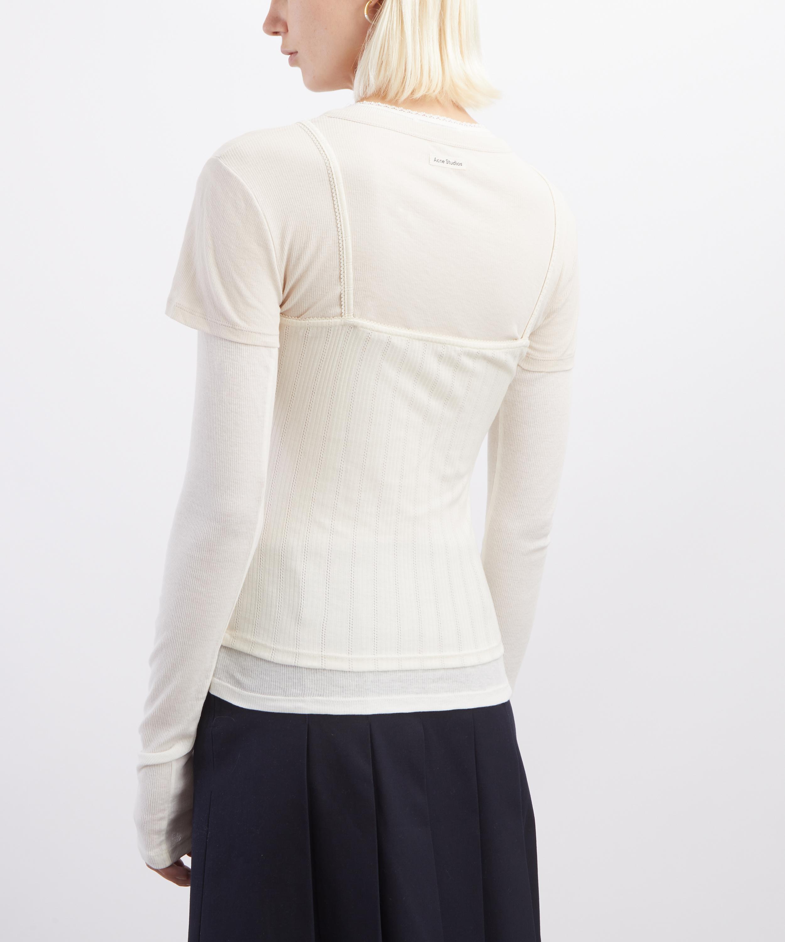 Acne Studios - Layered Jersey T-Shirt image number 3