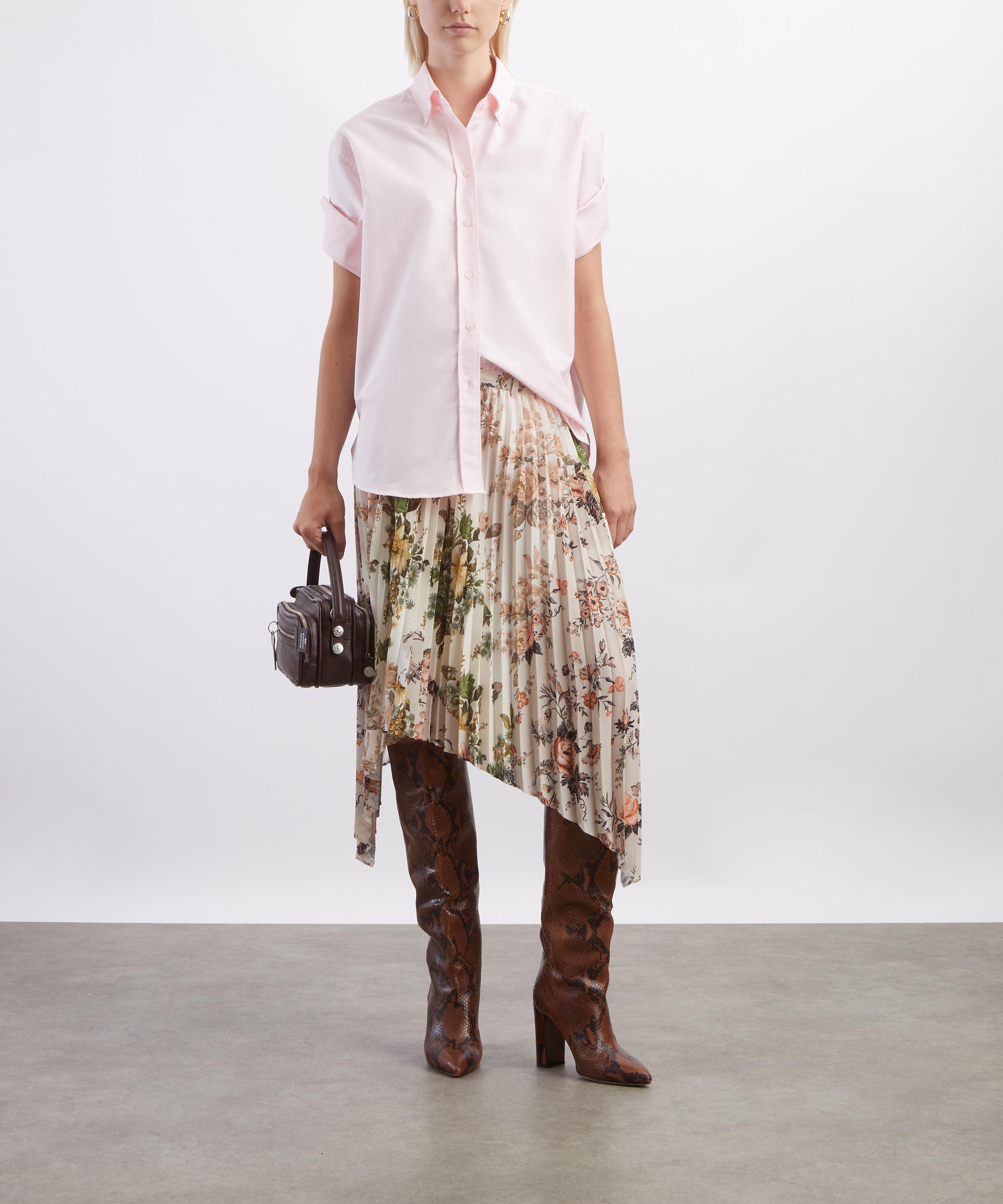 Acne Studios - Light Pink Short-Sleeve Cotton Shirt image number 1