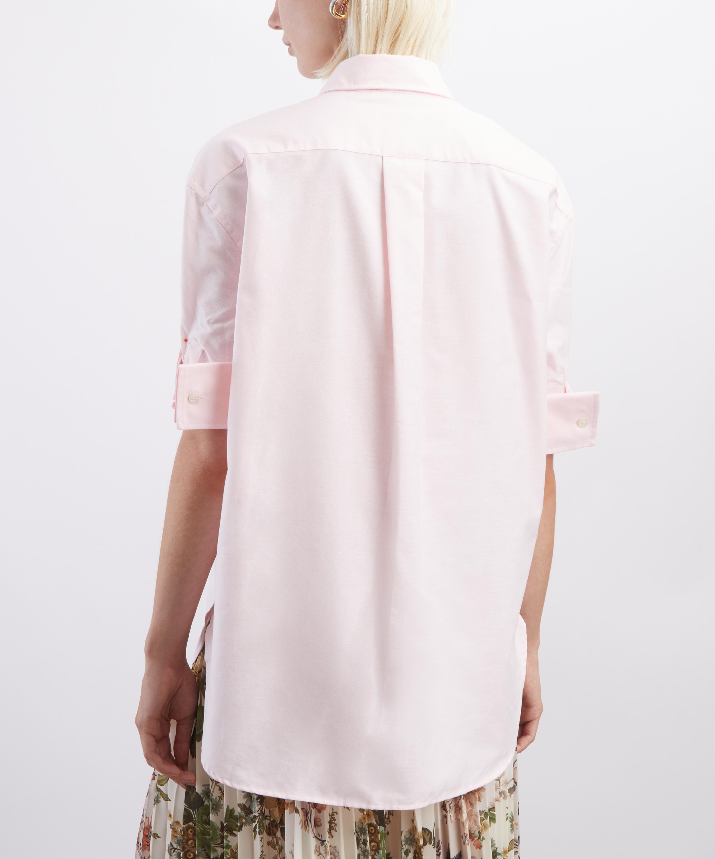 Acne Studios - Light Pink Short-Sleeve Cotton Shirt image number 3