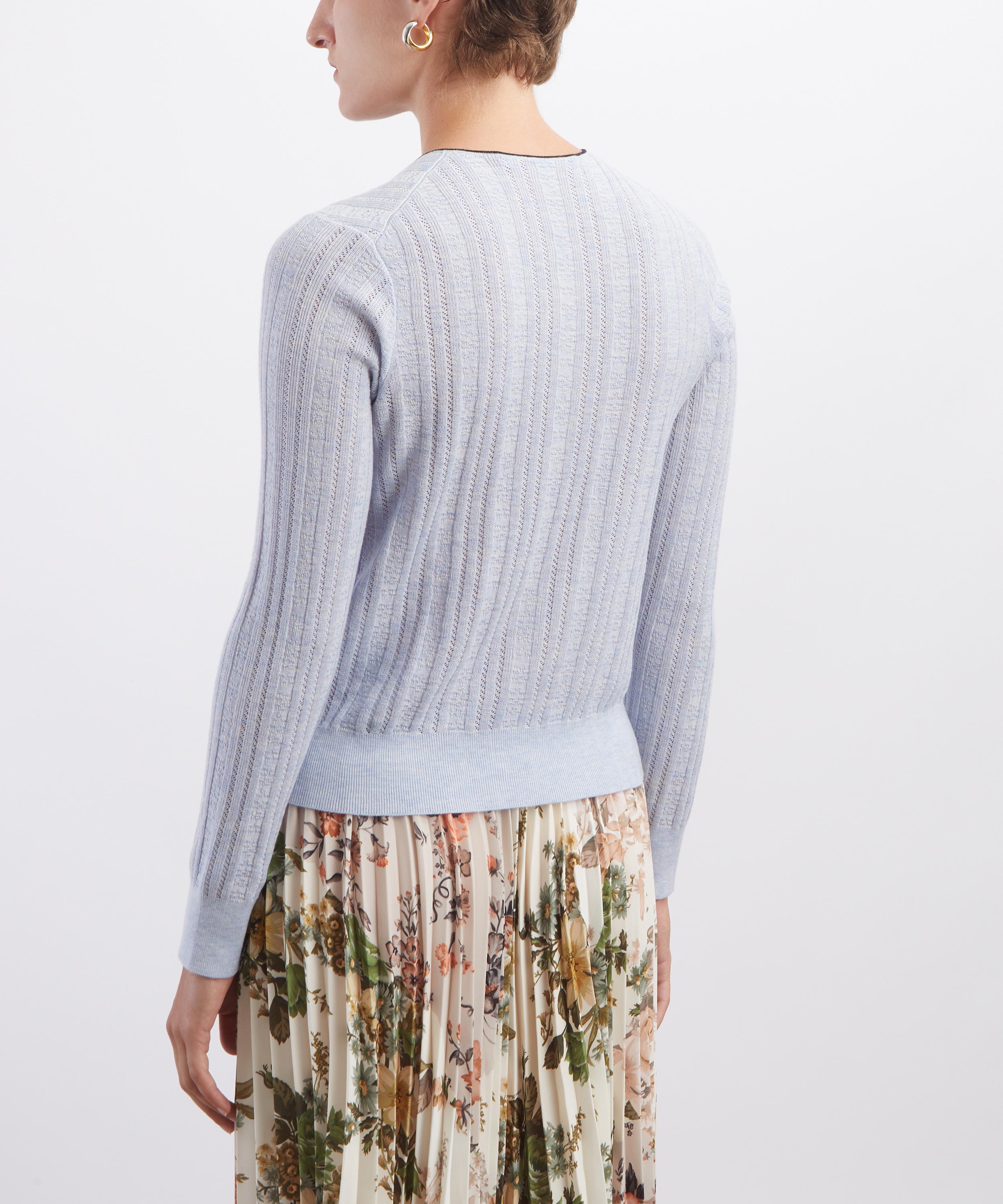 Acne Studios - Silk Blend Bow Cardigan image number 3