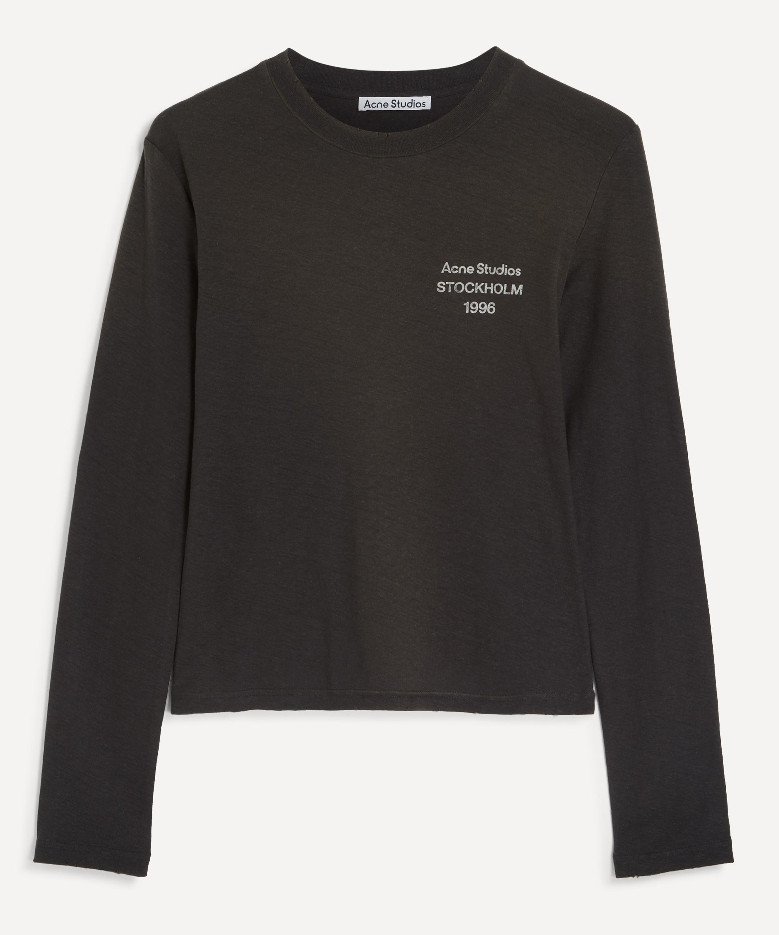 Acne Studios - Distressed Logo Long Sleeve T-Shirt