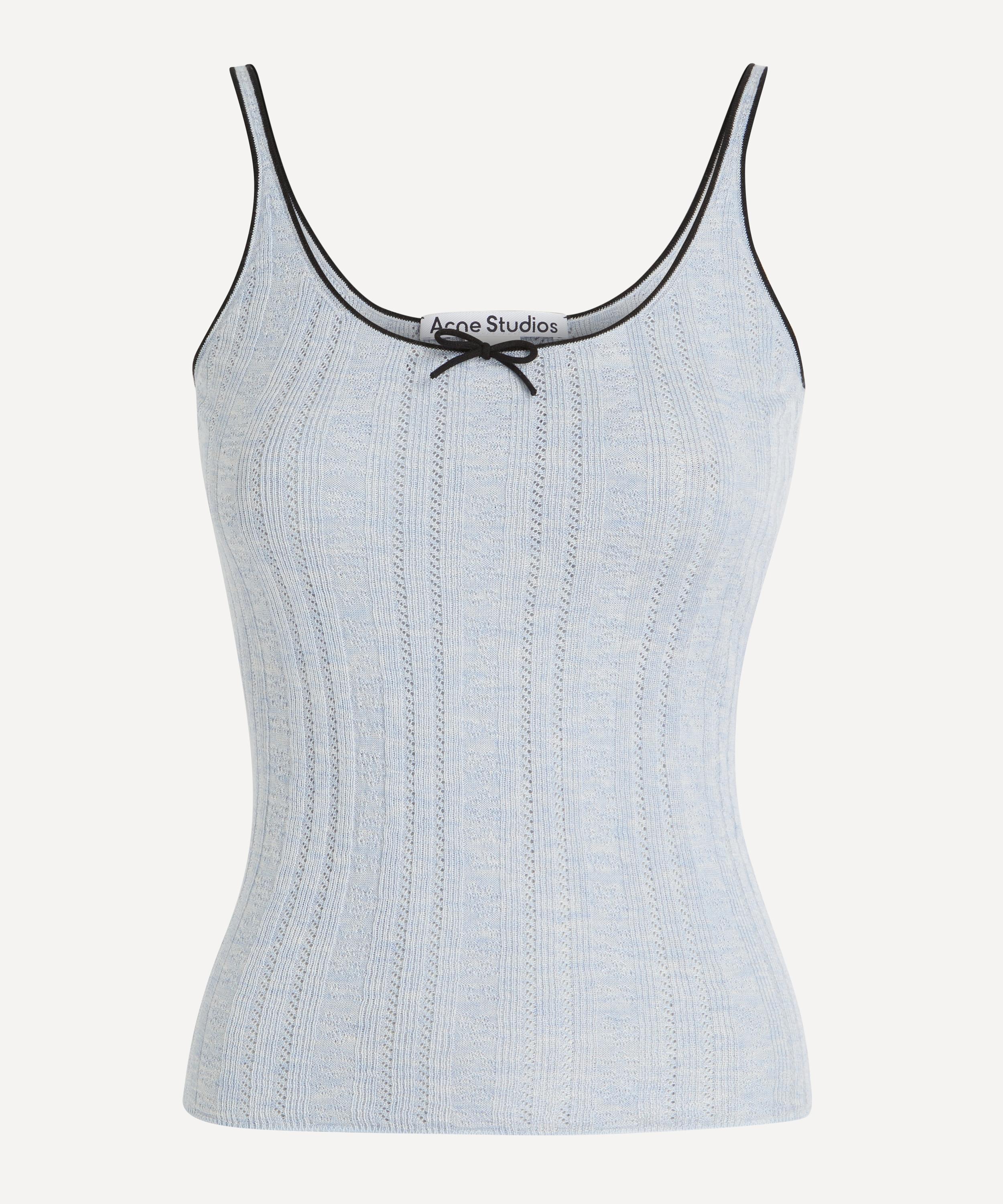 Acne Studios - Silk Blend Bow Tank Top