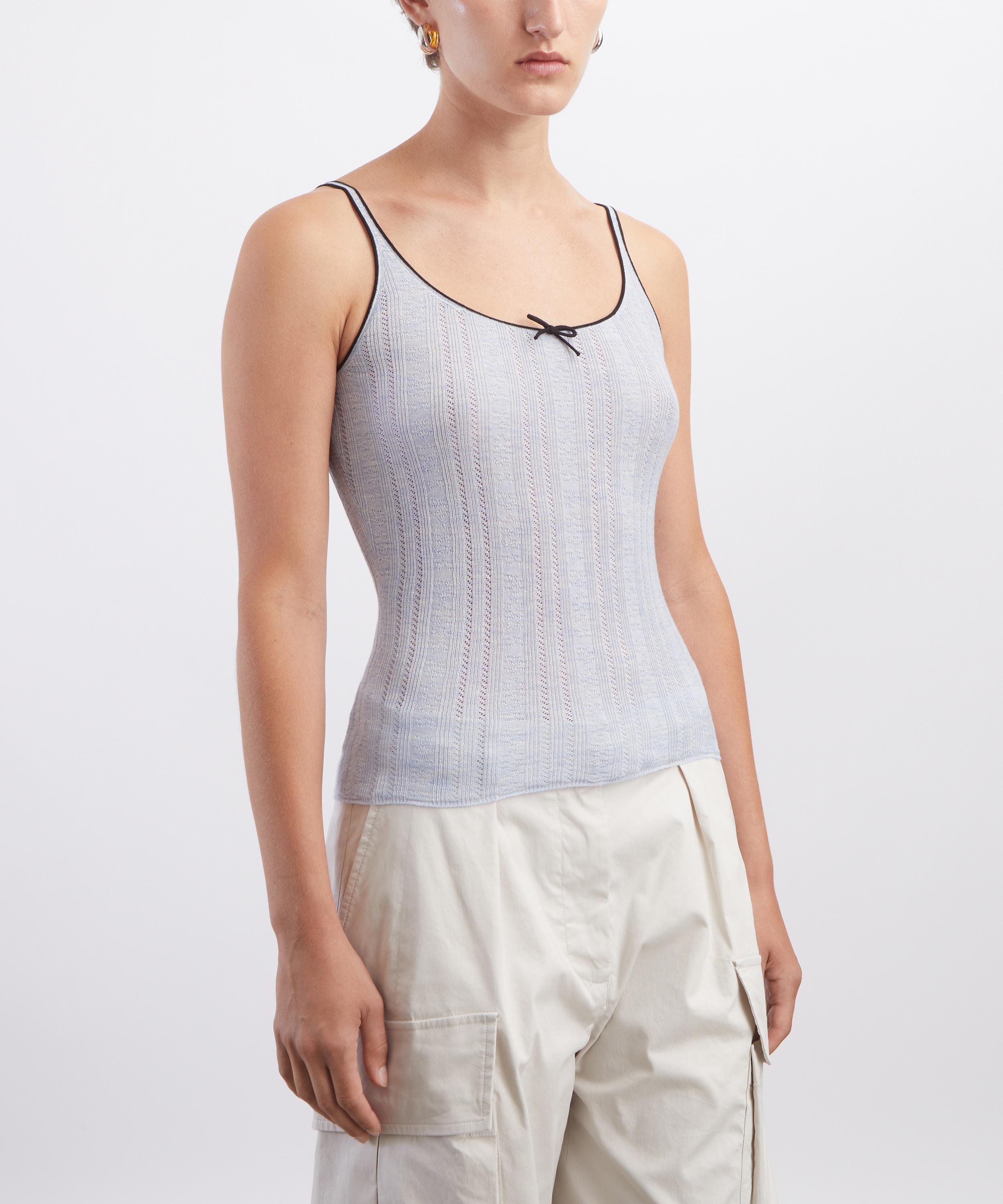 Acne Studios - Silk Blend Bow Tank Top image number 2